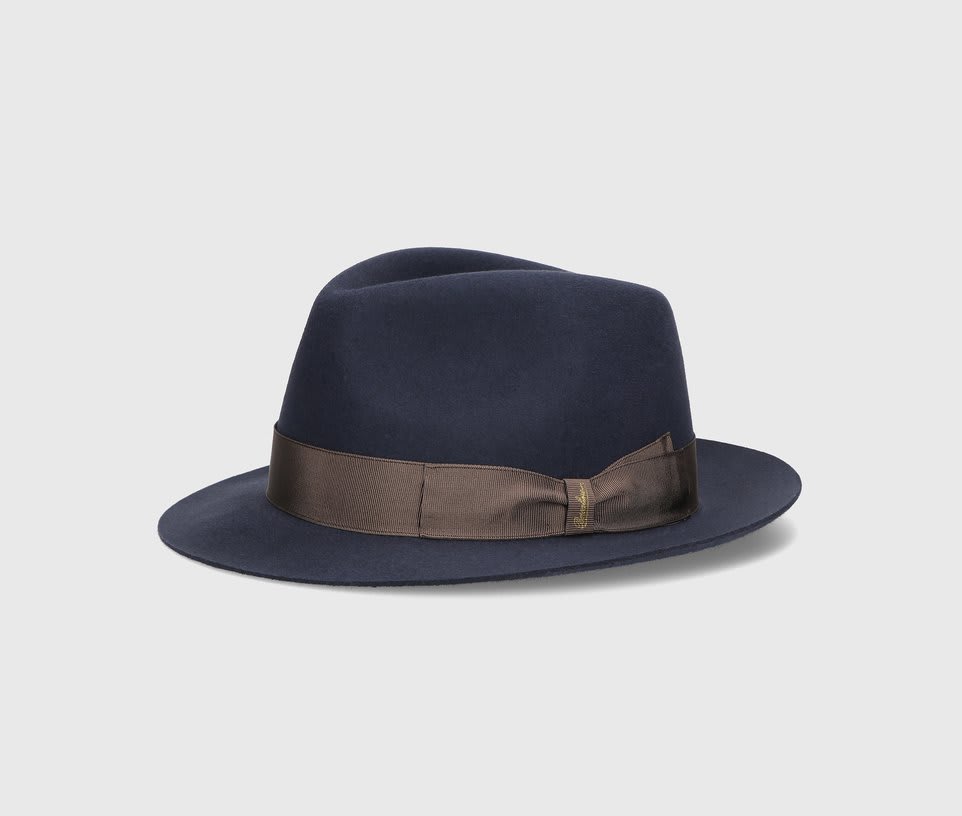 Borsalino Brushed Fedora Hat