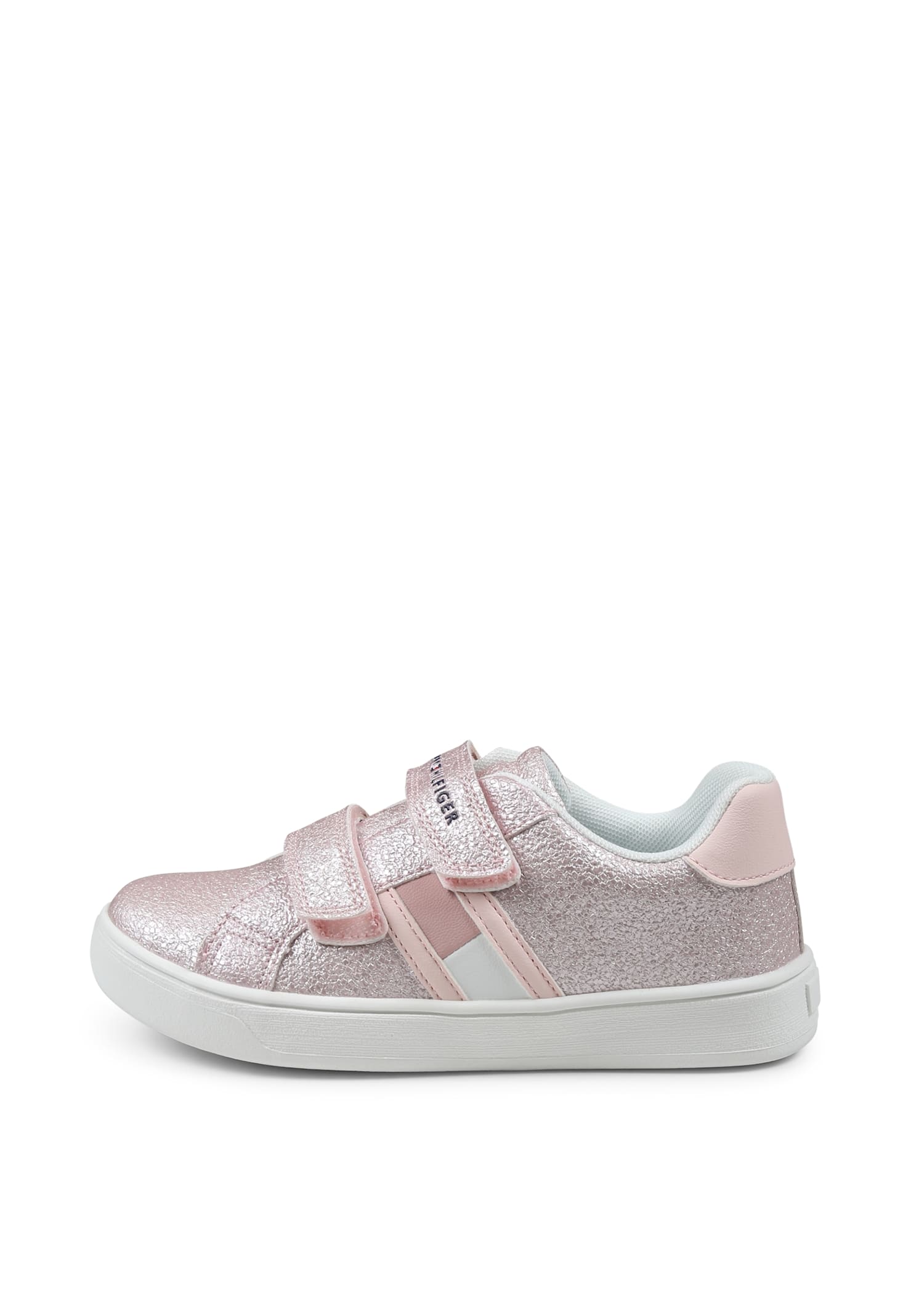 Shop Tommy Hilfiger Pink Sneakers For Girl With Logo