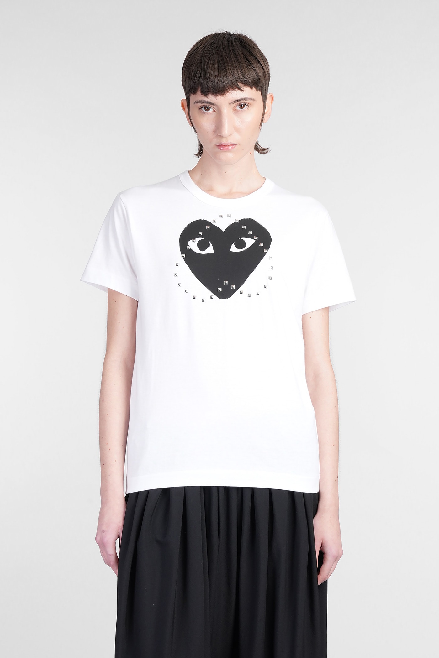 Comme des Garçons Play T-shirt In White Cotton