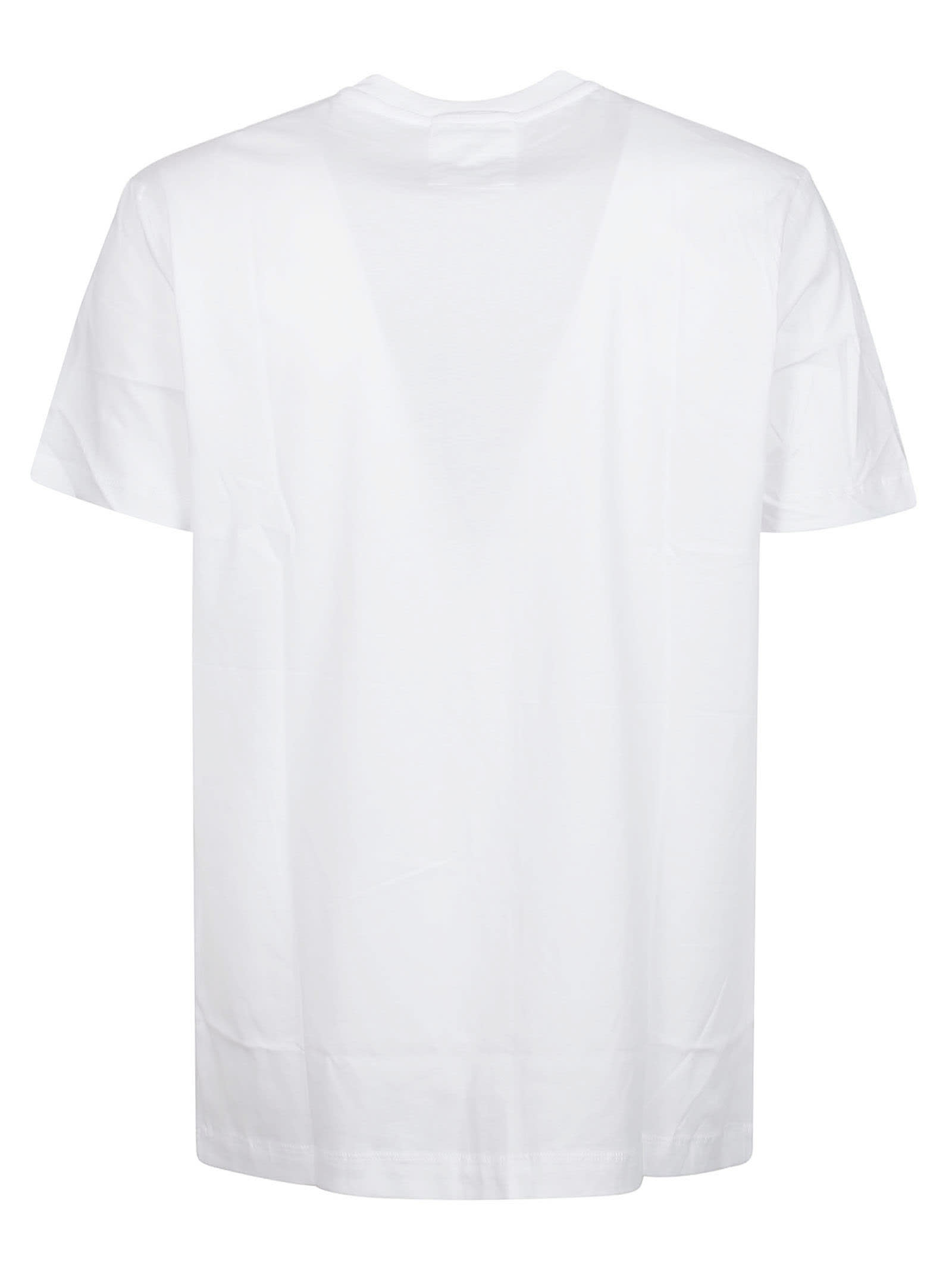 Shop Emporio Armani T-shirt In Bianco Ottico