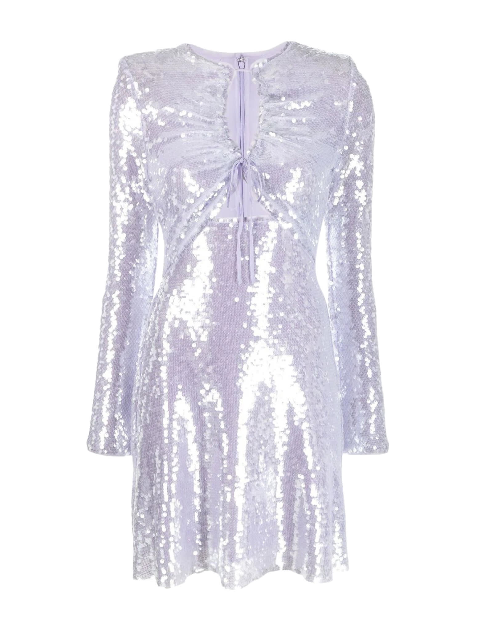 self-portrait Lilac Sequin Mini Dress | Smart Closet