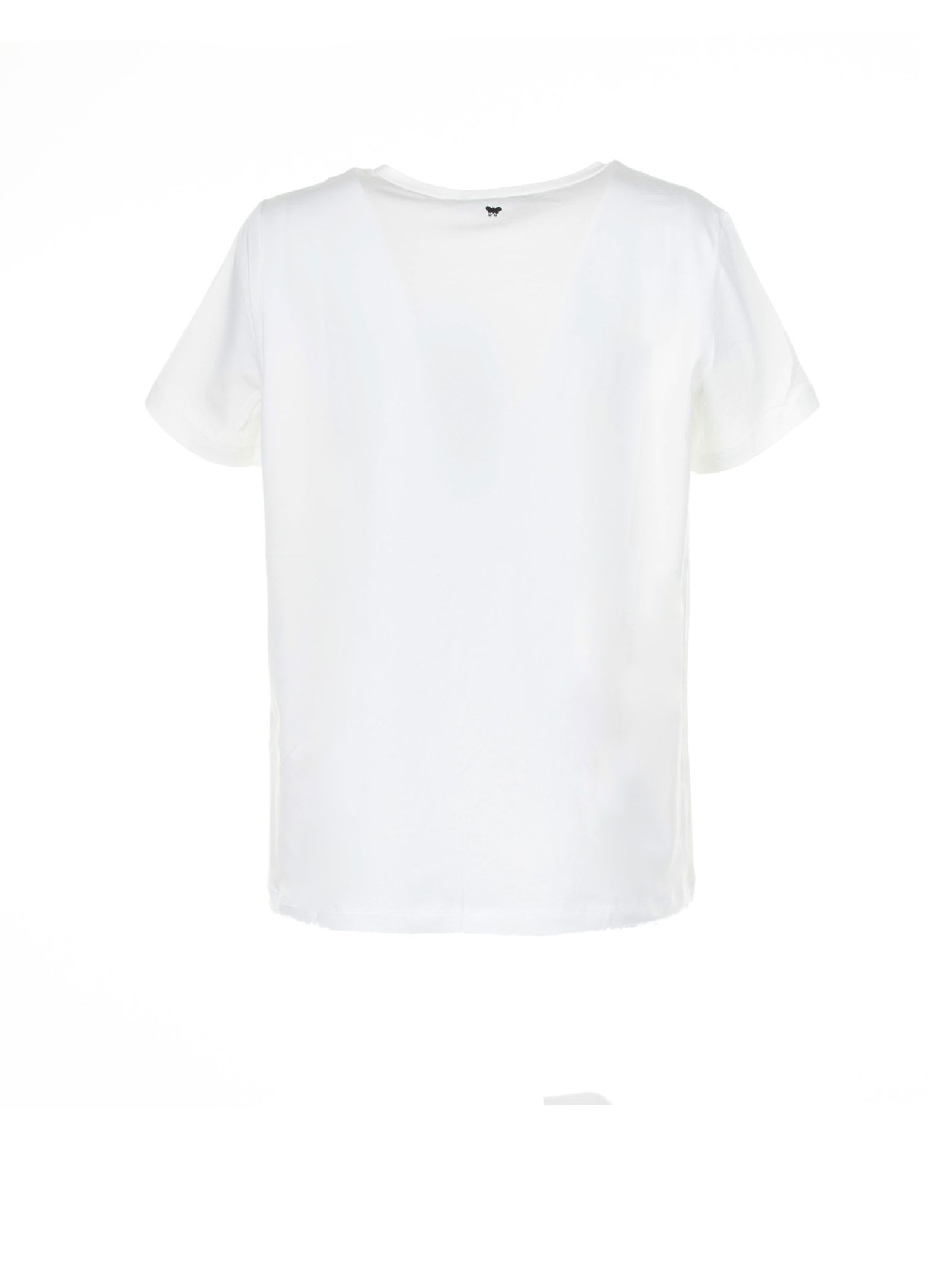 Shop Weekend Max Mara White Cotton T-shirt In Bianco