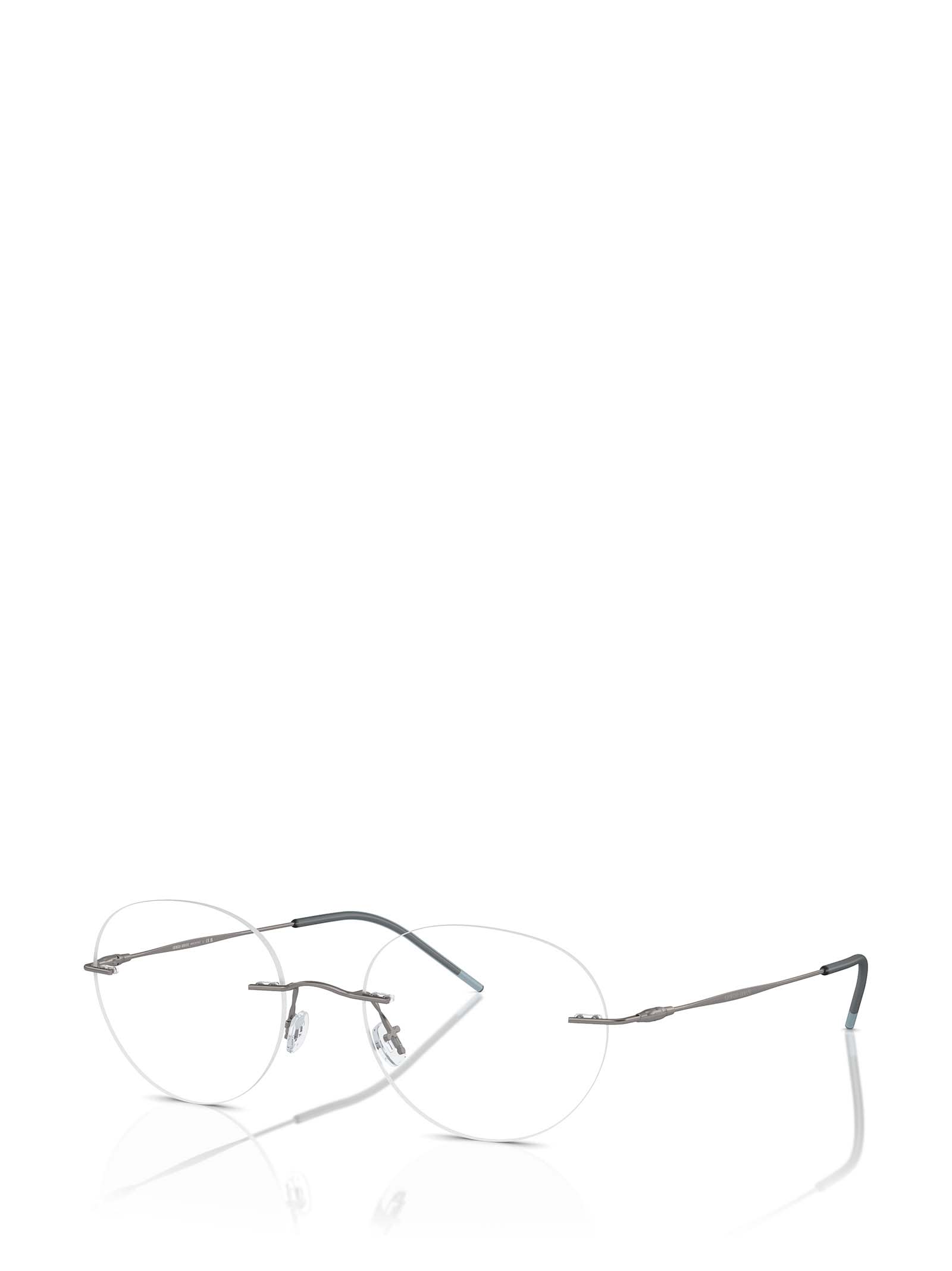 Shop Giorgio Armani Ar5147 Matte Gunmetal Glasses