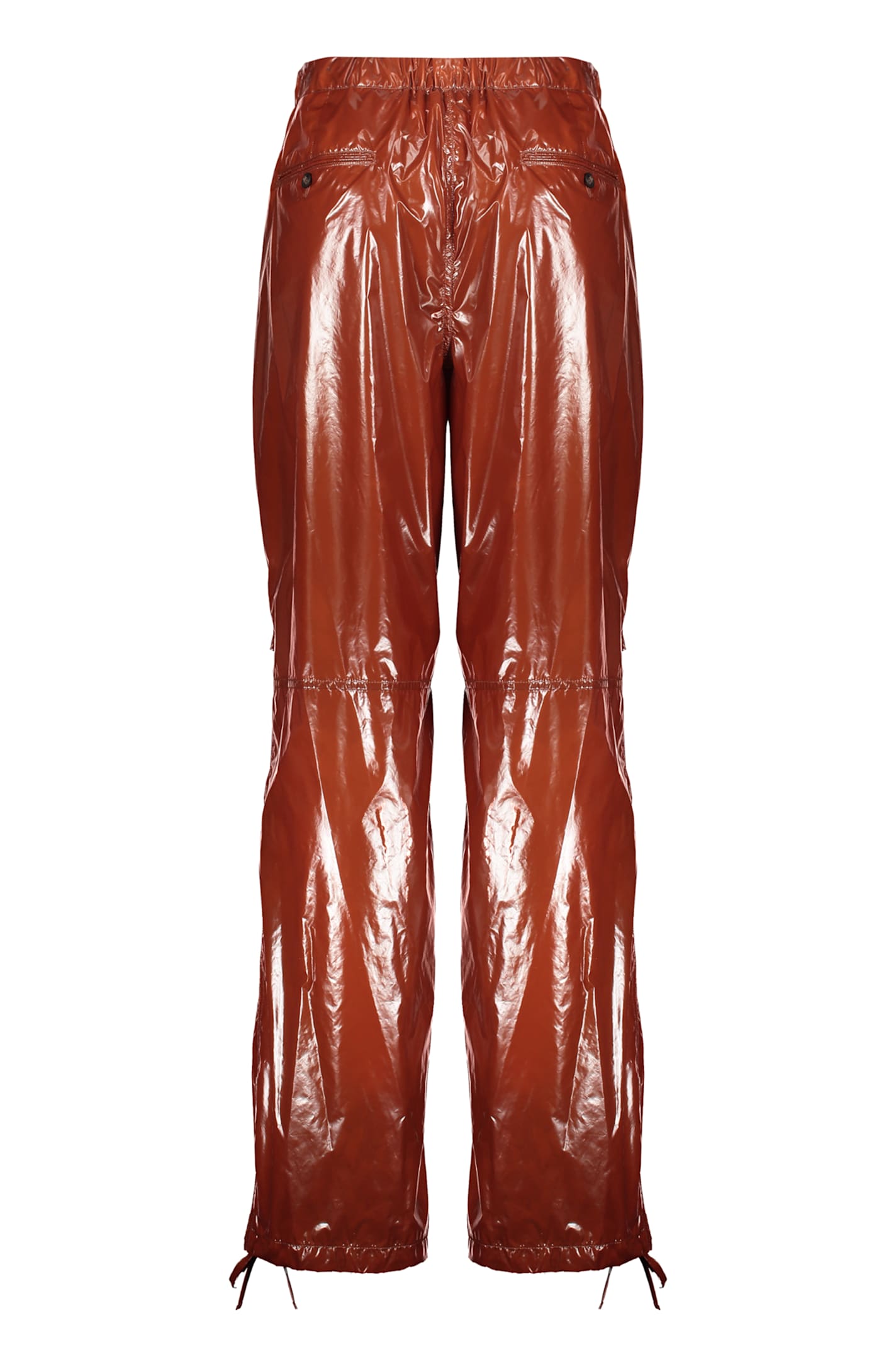 Ferragamo Technical-nylon Pants In Brown