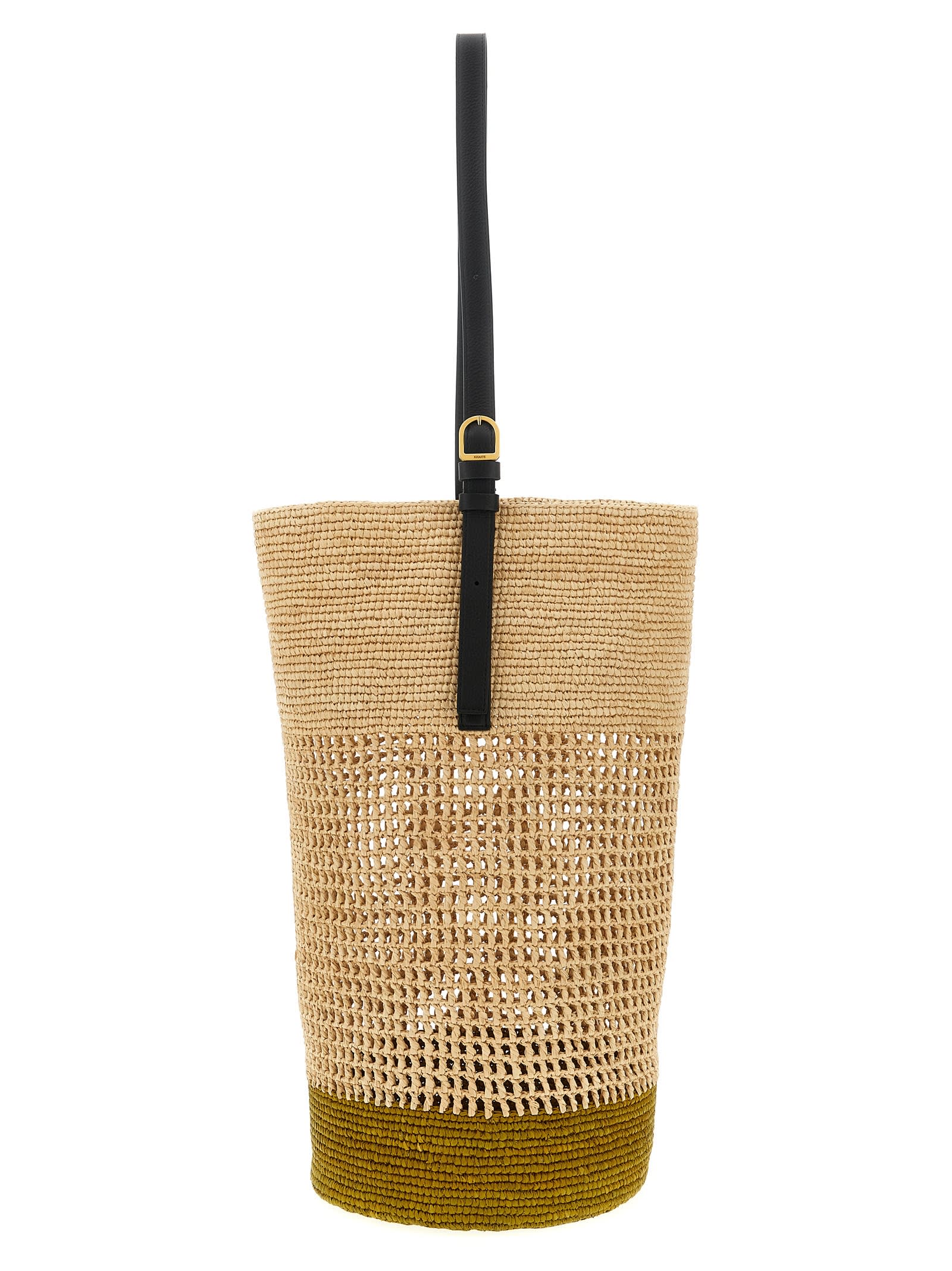 Khaite Billie Large Bucket Bag In Blue