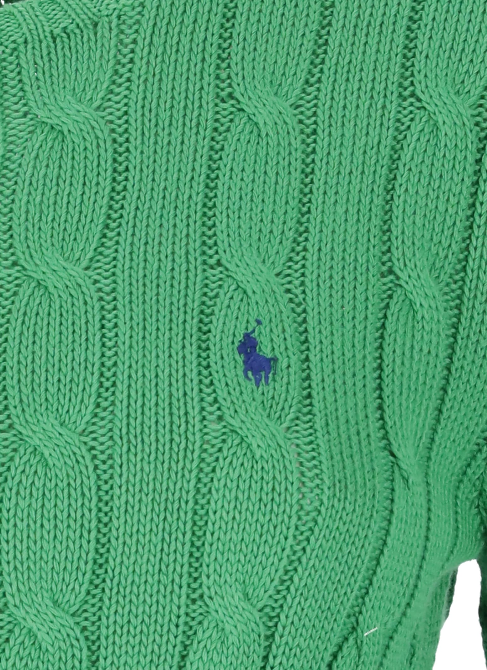 Shop Ralph Lauren Sweater With Pony In Green