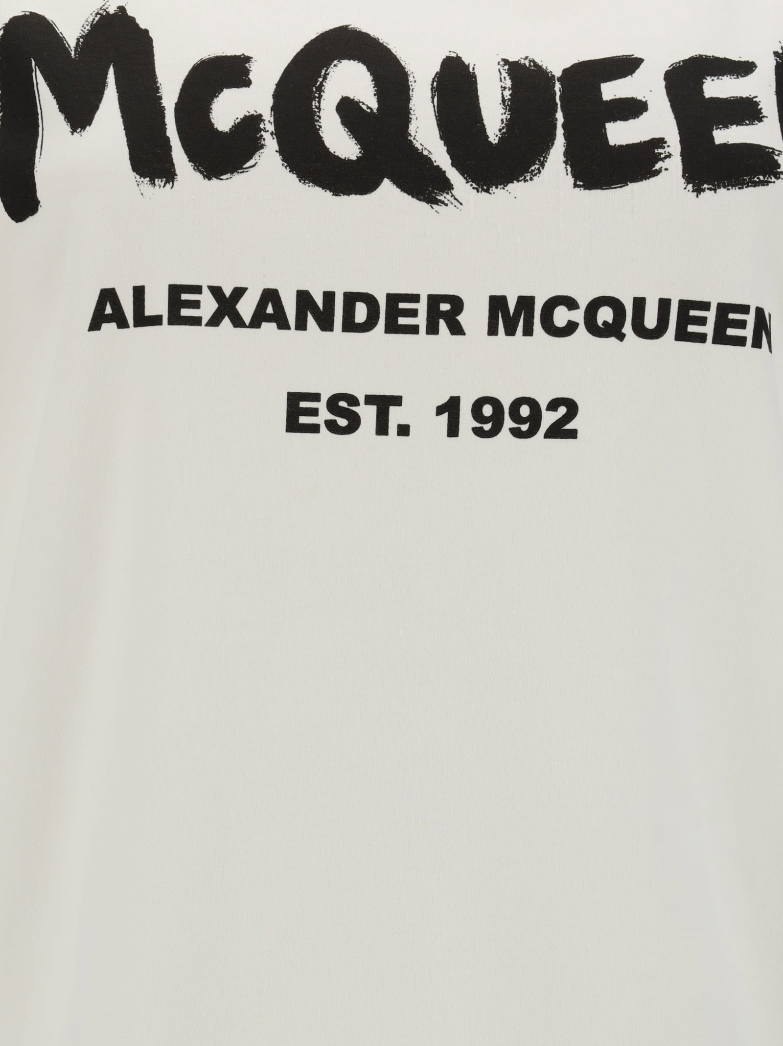 Alexander Mcqueen White Cotton Tops & T-shirt In White