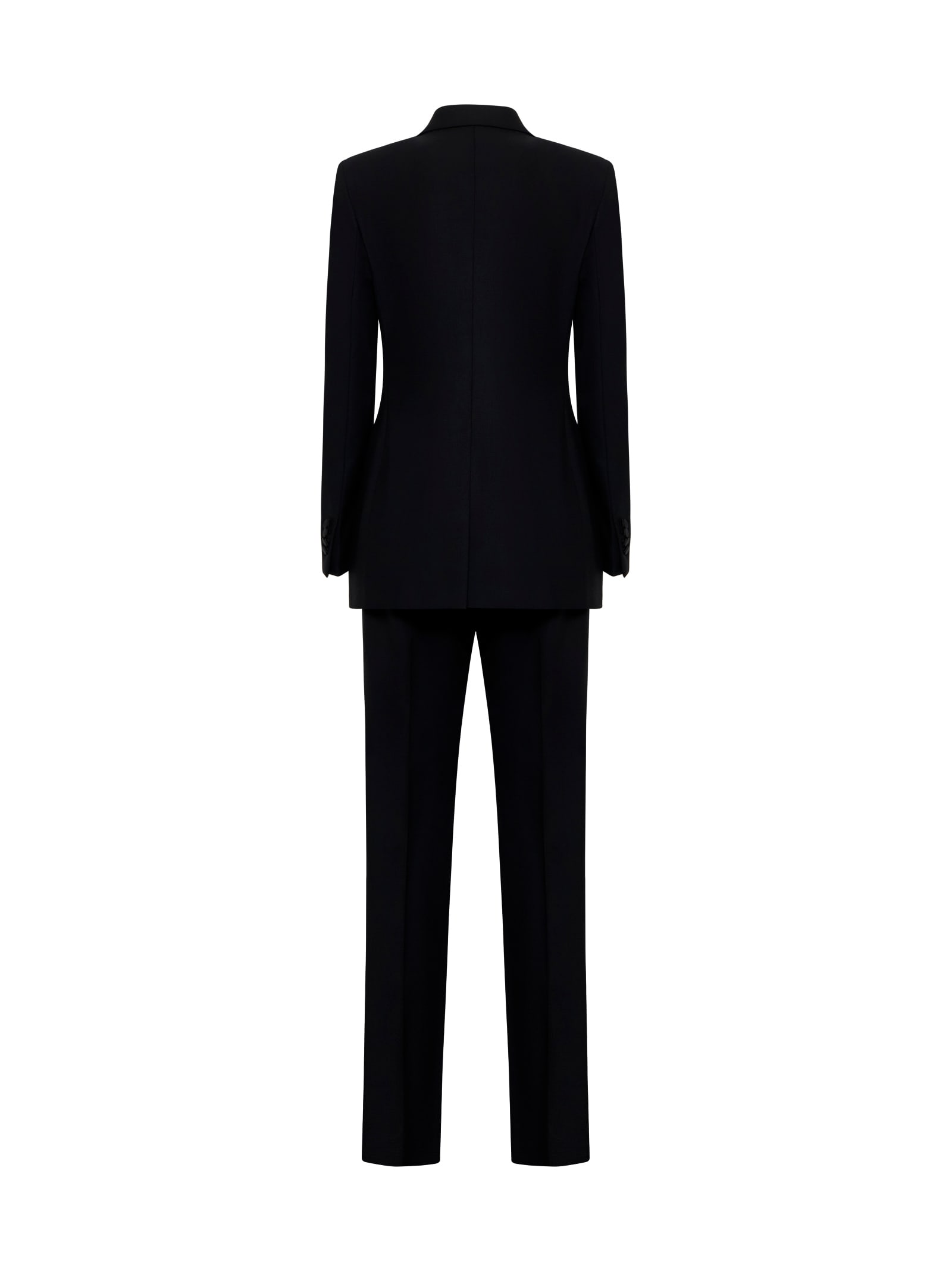 Tagliatore Paris Suit In Black Virgin Wool Blend In Black