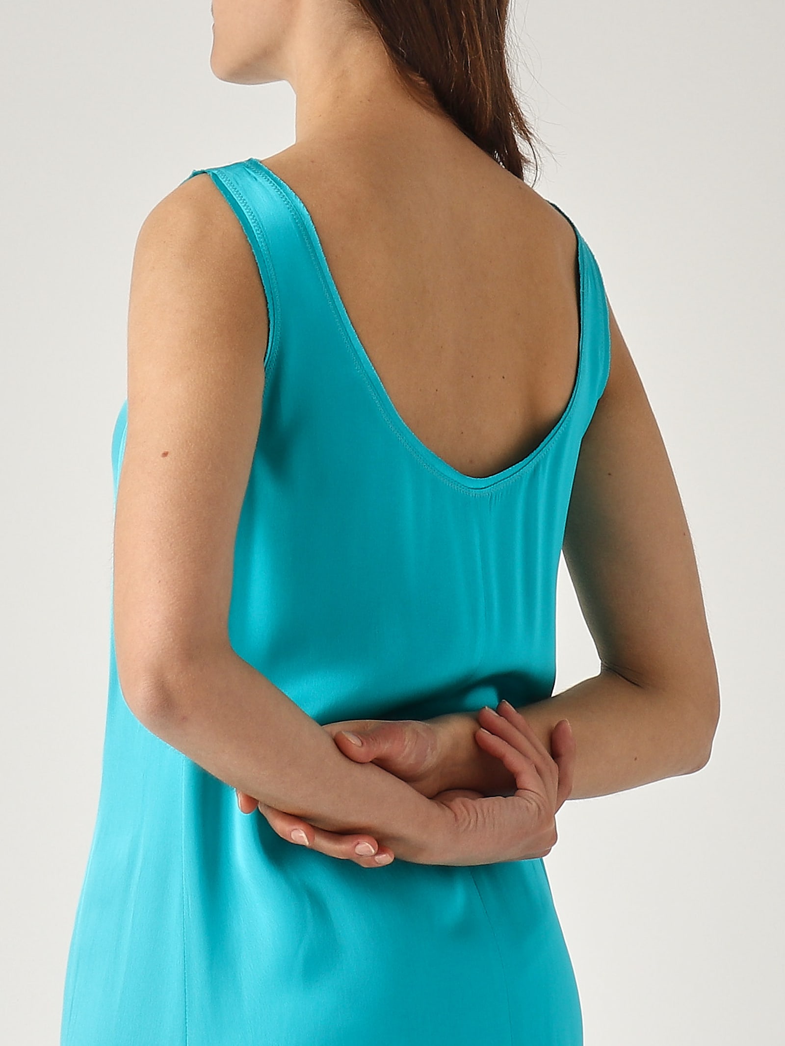 Maliparmi Abito Shiny Cady Dress In Multi