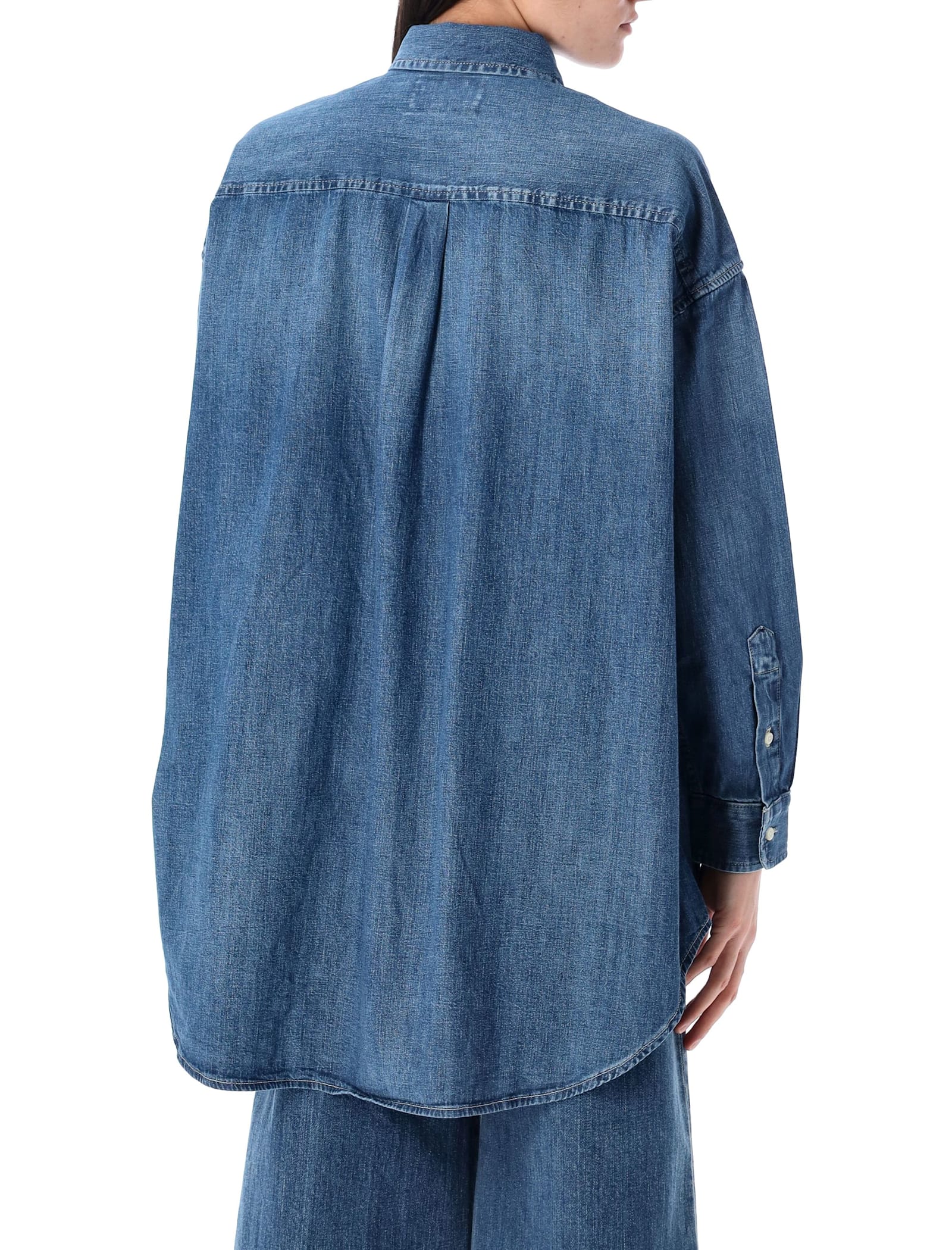Polo Ralph Lauren Overshirt Denim Chest Pocket In Golfito Wash