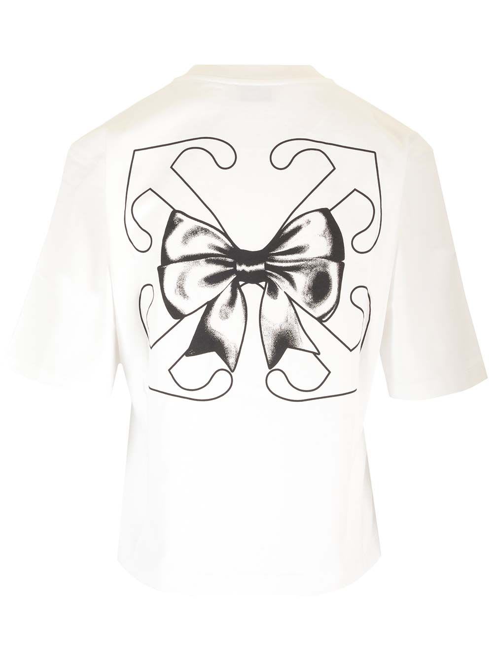 Shop Off-white Bow Arrow T-shirt In White