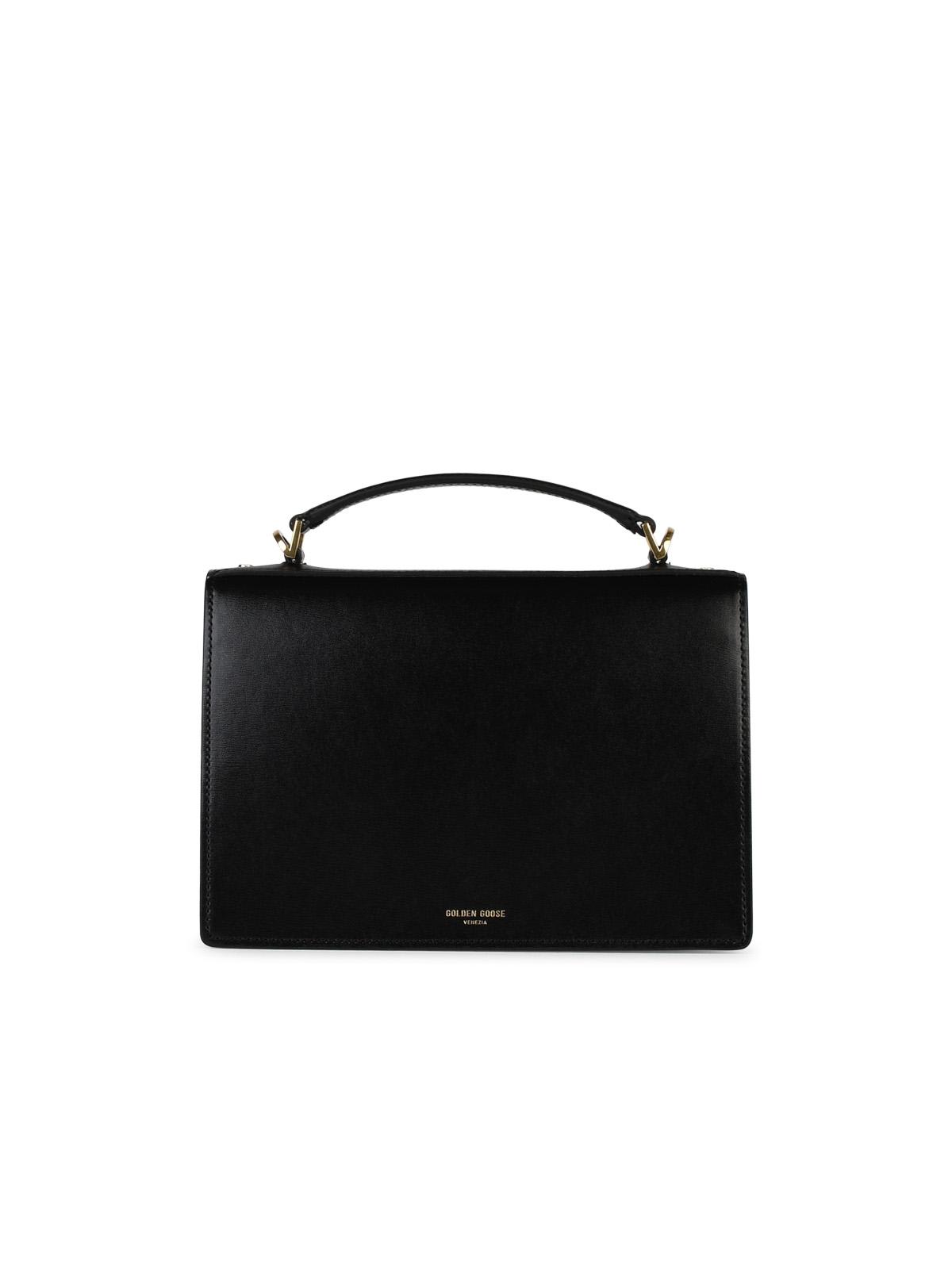 Shop Golden Goose Venezia Bag In Black Palmellata Leather