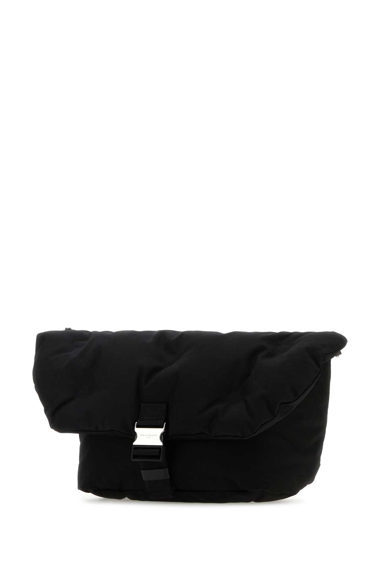 Maison Margiela Quilted Crossbody Bag Adjustable Strap In Black