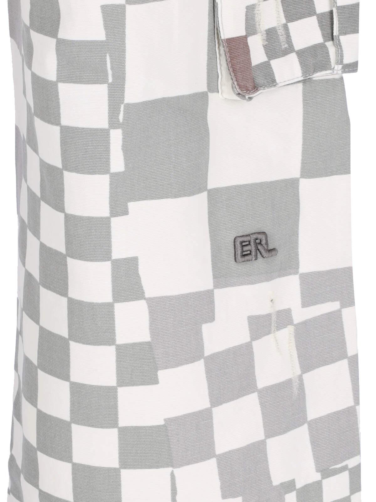 Shop Erl Cargo Pants In Checker