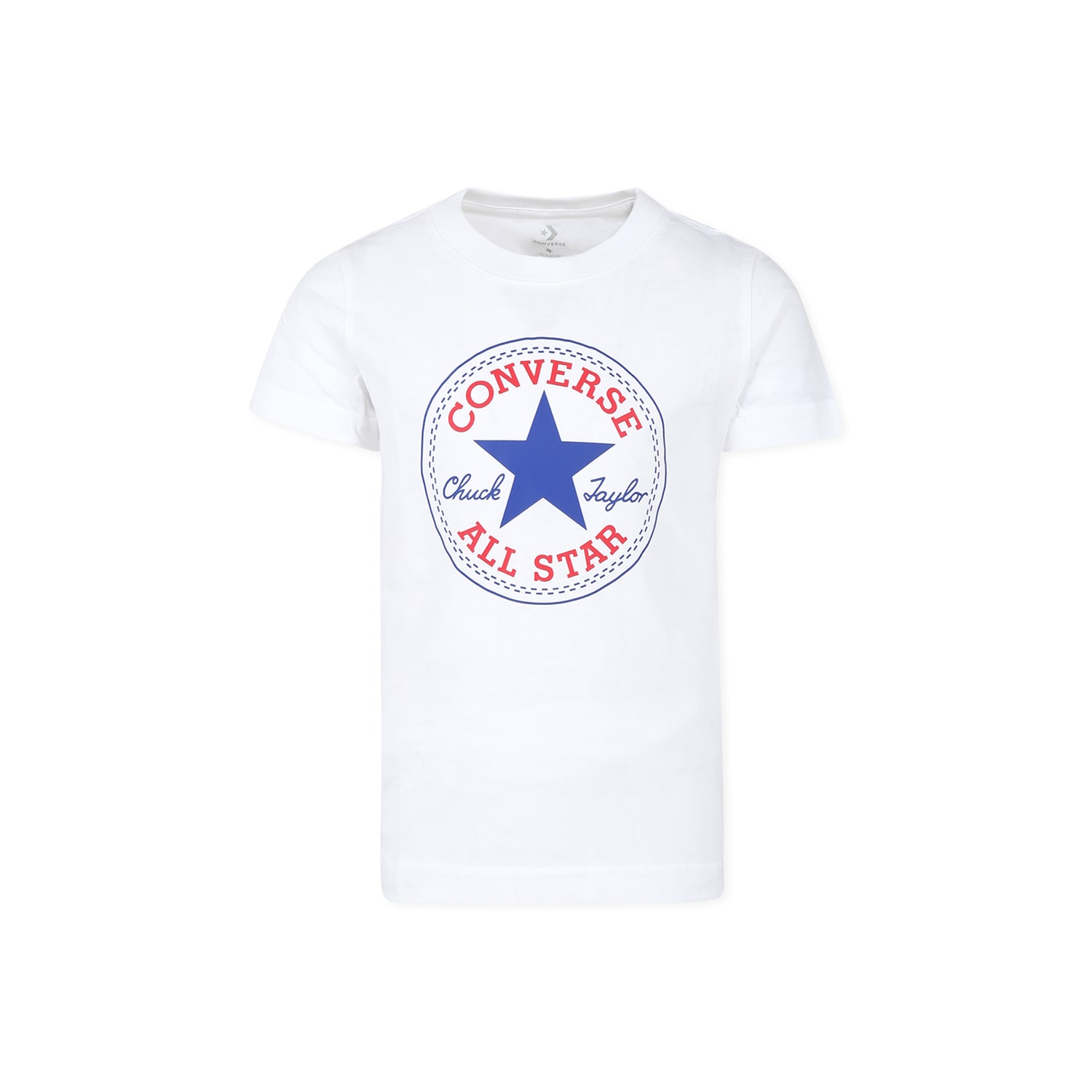 CONVERSE WHITE T-SHIRT FOR KIDS WITH LOGO