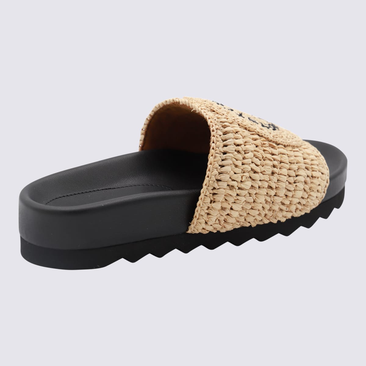 Shop Stella Mccartney Natural Flats In Natural/black