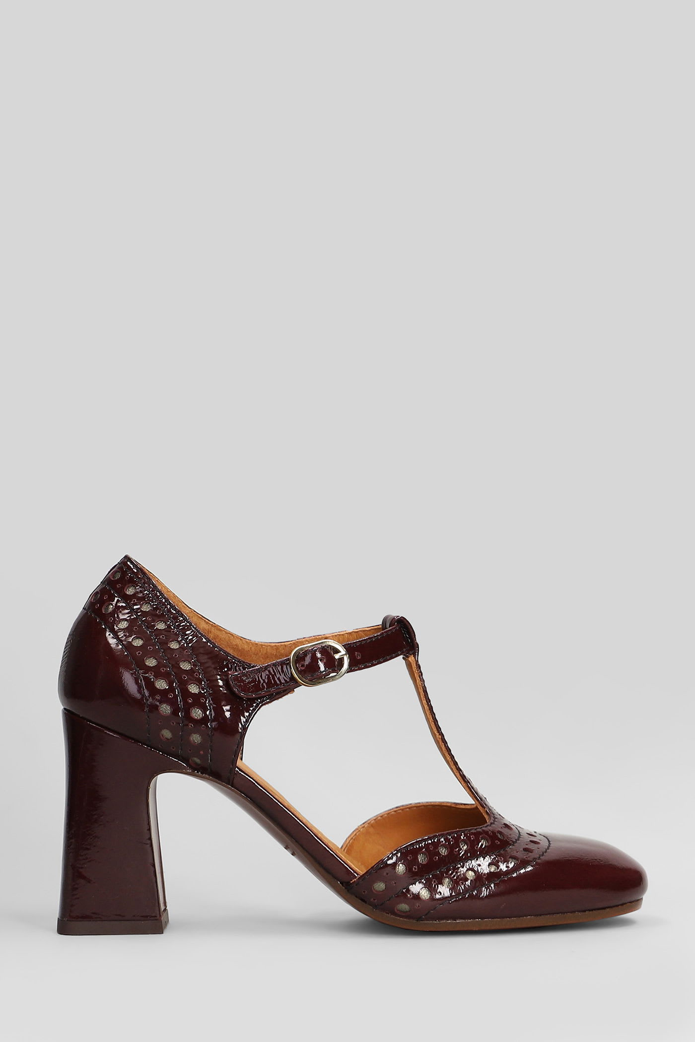 Mante Pumps In Bordeaux Leather