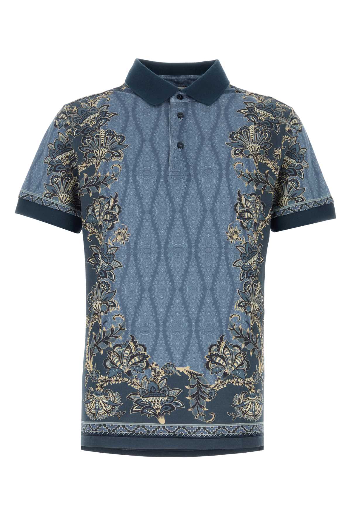 ETRO PRINTED PIQUET POLO SHIRT