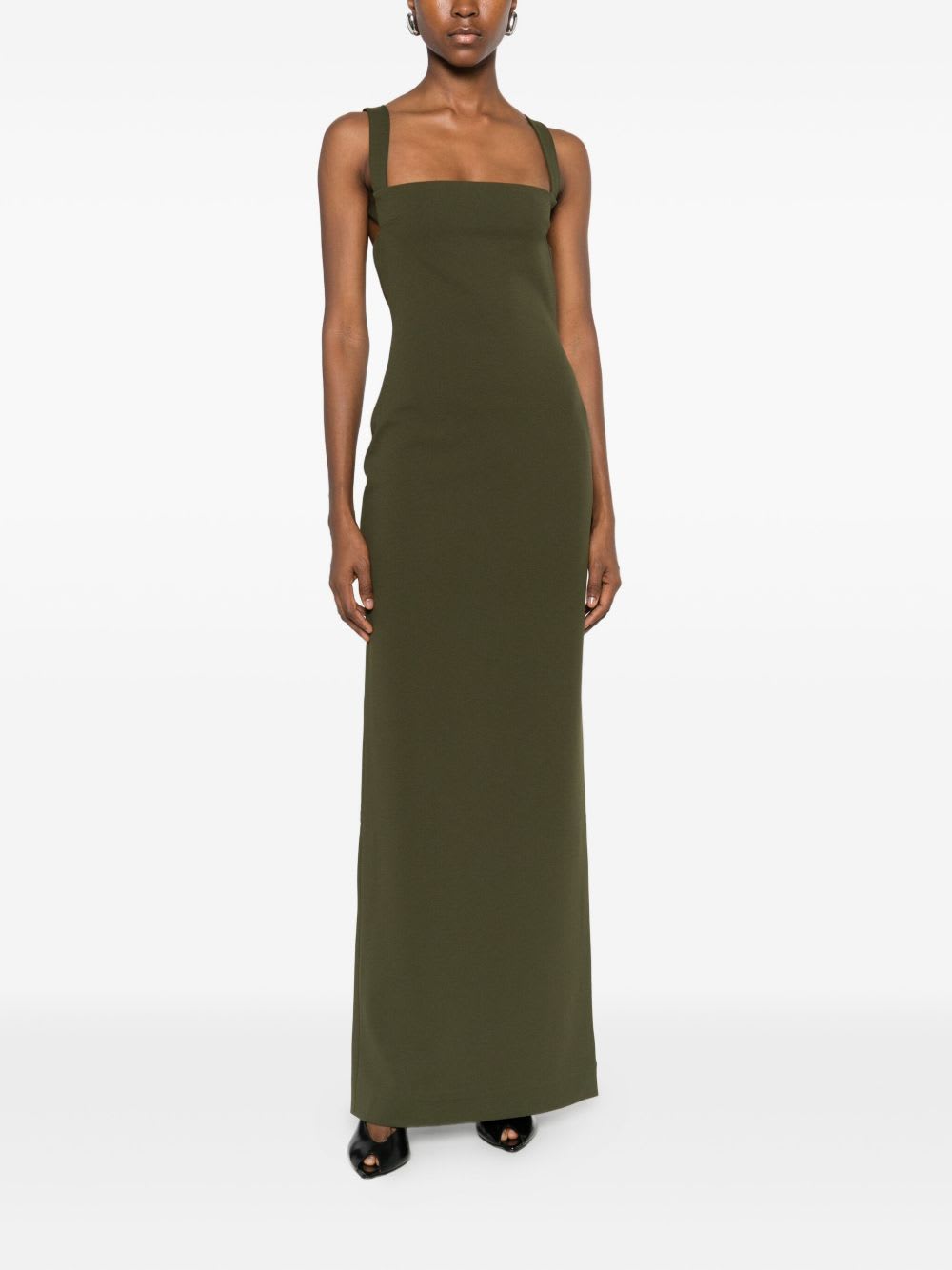 Solace London Joni Maxi Dress In Green
