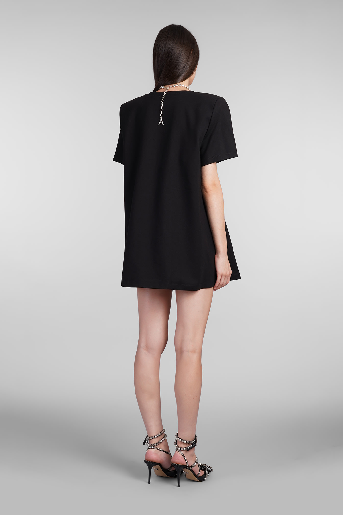 Shop Area Dress In Black Rayon