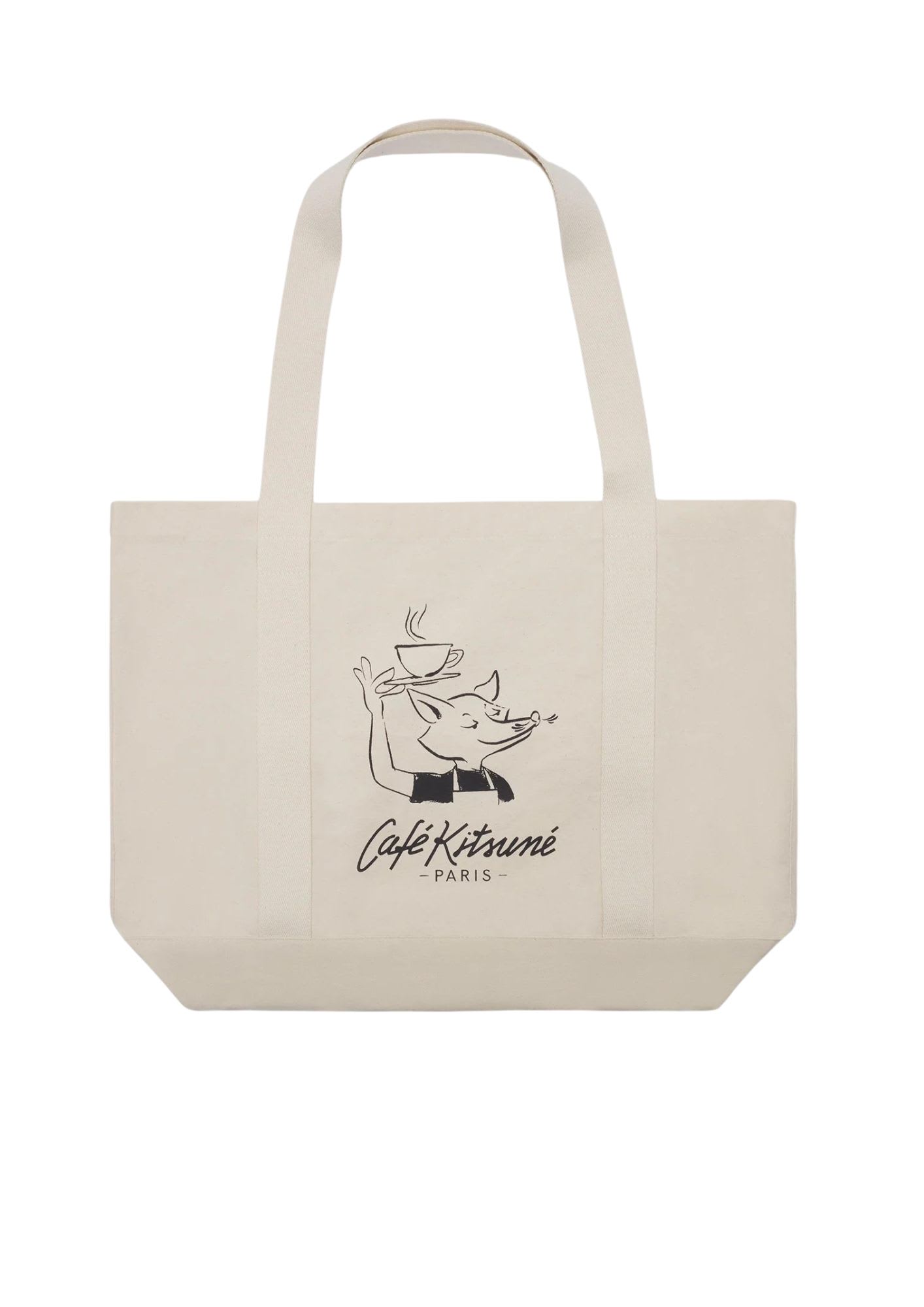 Shop Maison Kitsuné Cafe Kitsune Fox Tote Bag