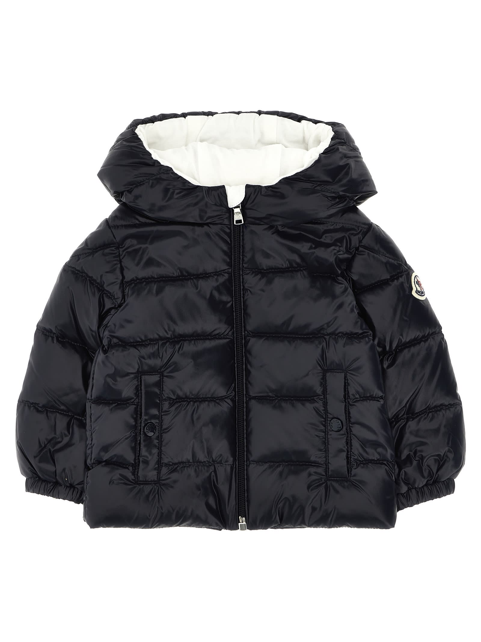 Shop Moncler Anand Down Jacket In Navy