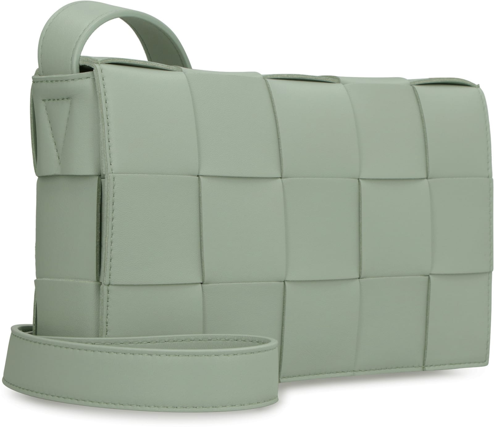 Bottega Veneta Cassette Shoulder-bag In Green