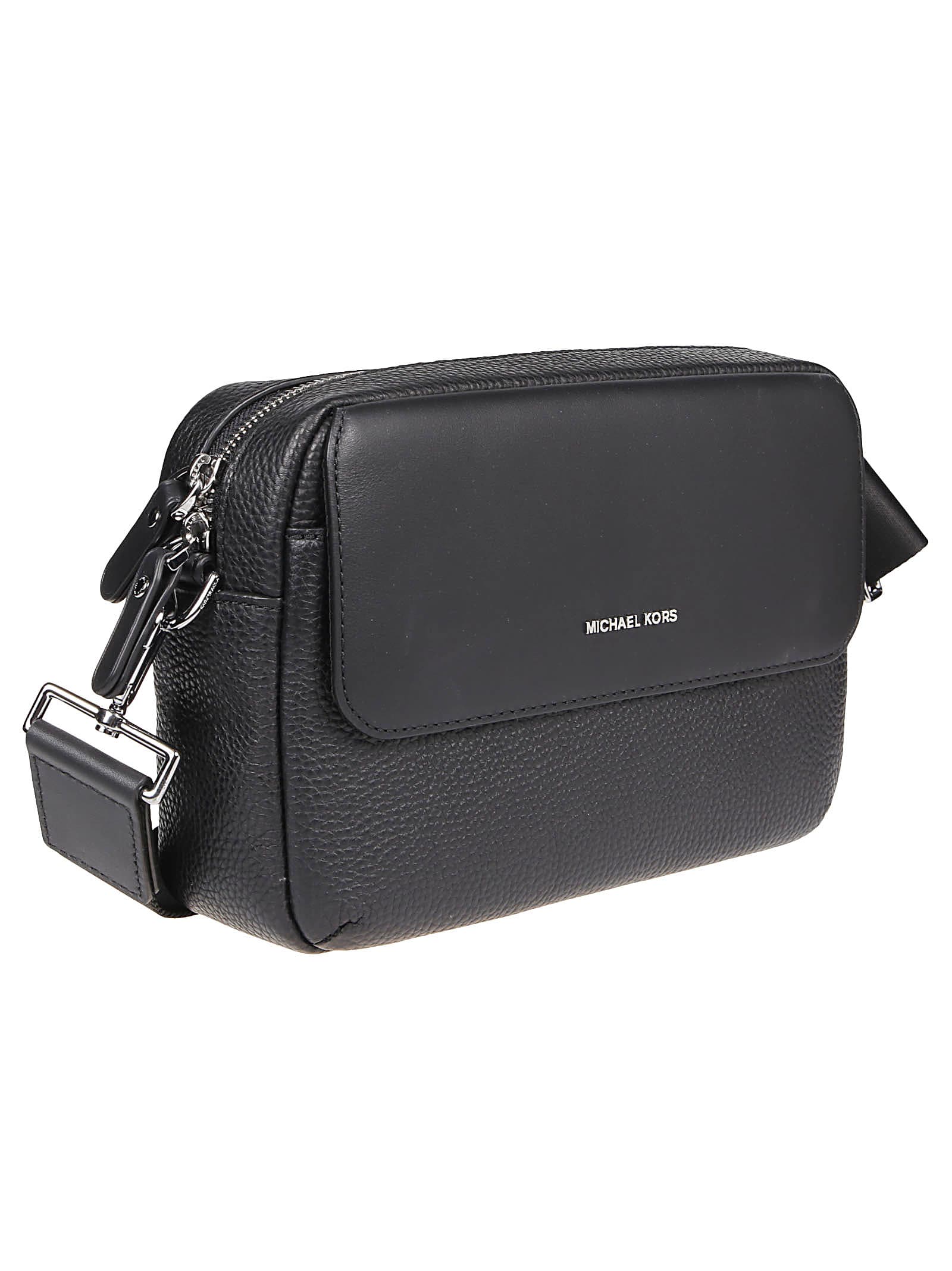 Shop Michael Kors Hudson Utility Crossbody In Black