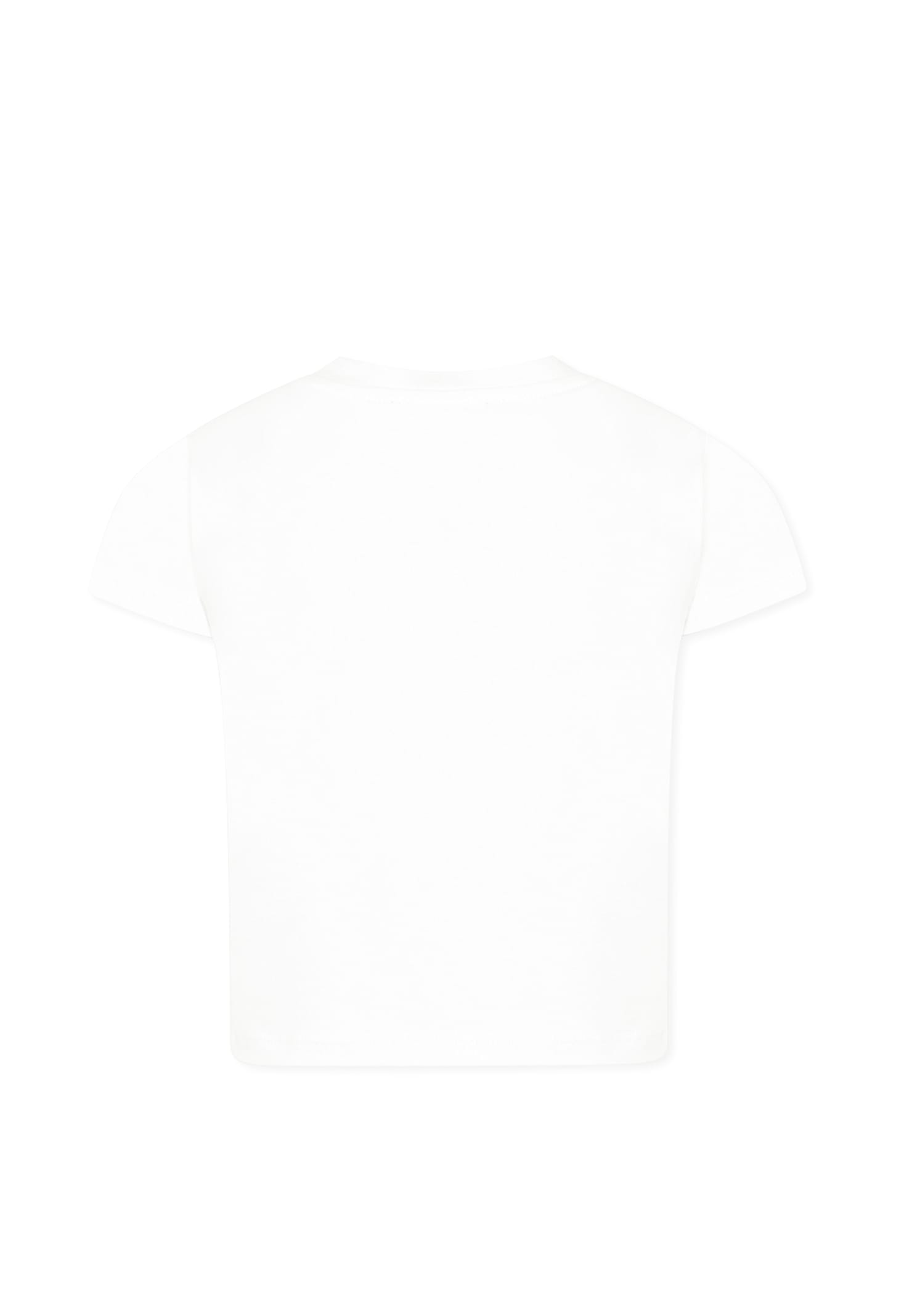 Dkny Black T-shirt For Girl With Writing In White