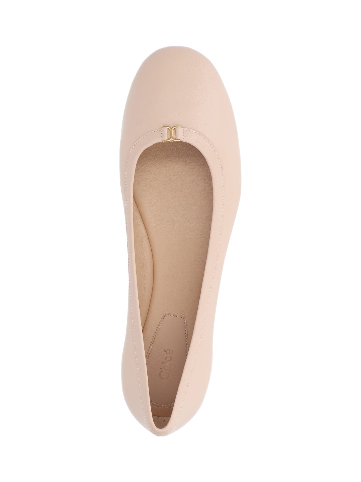 Shop Chloé Marcie Ballet Flats In Pink