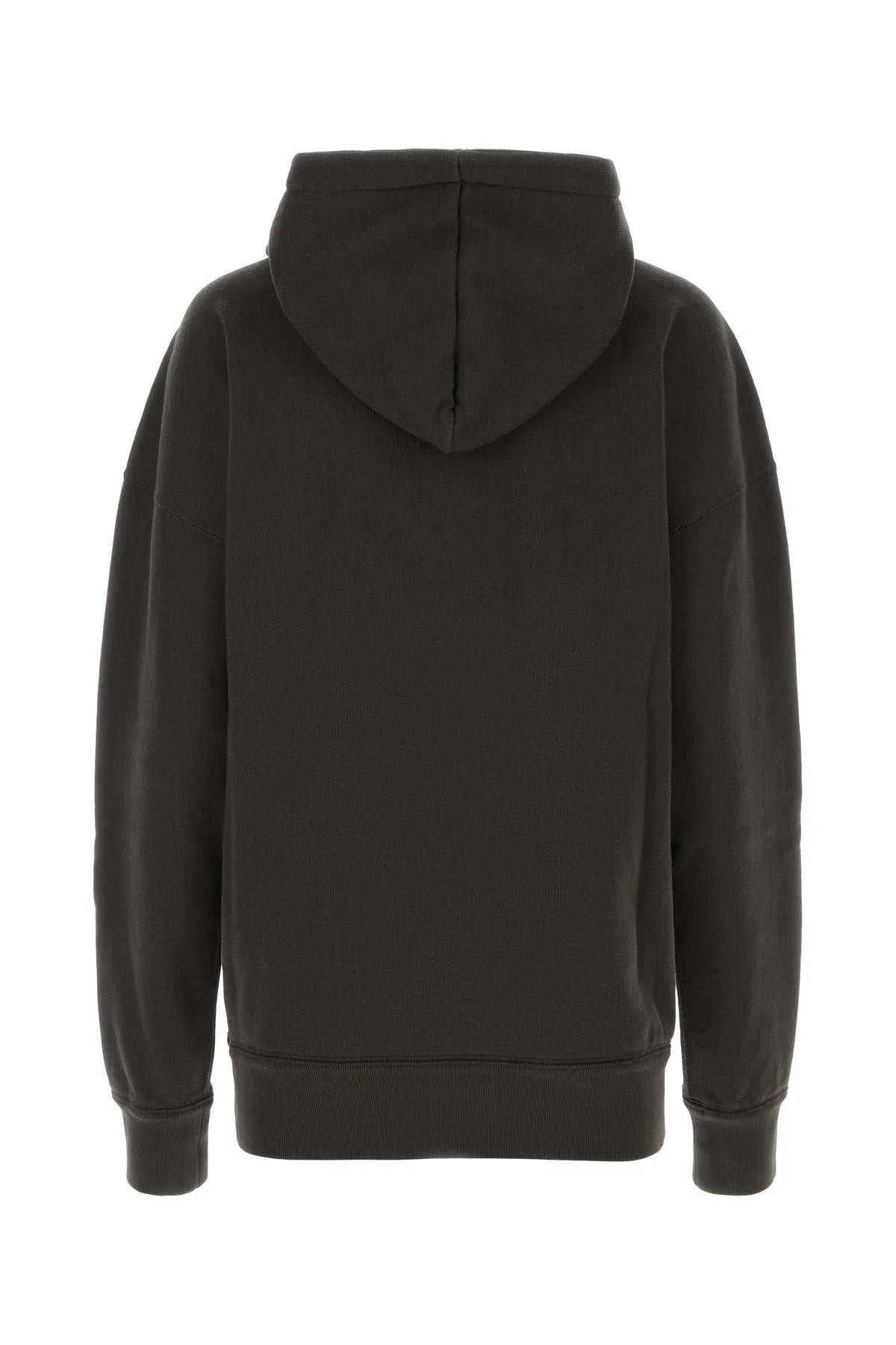 Shop Marant Etoile Slate Cotton Blend Oversize Mansel Sweater In Black