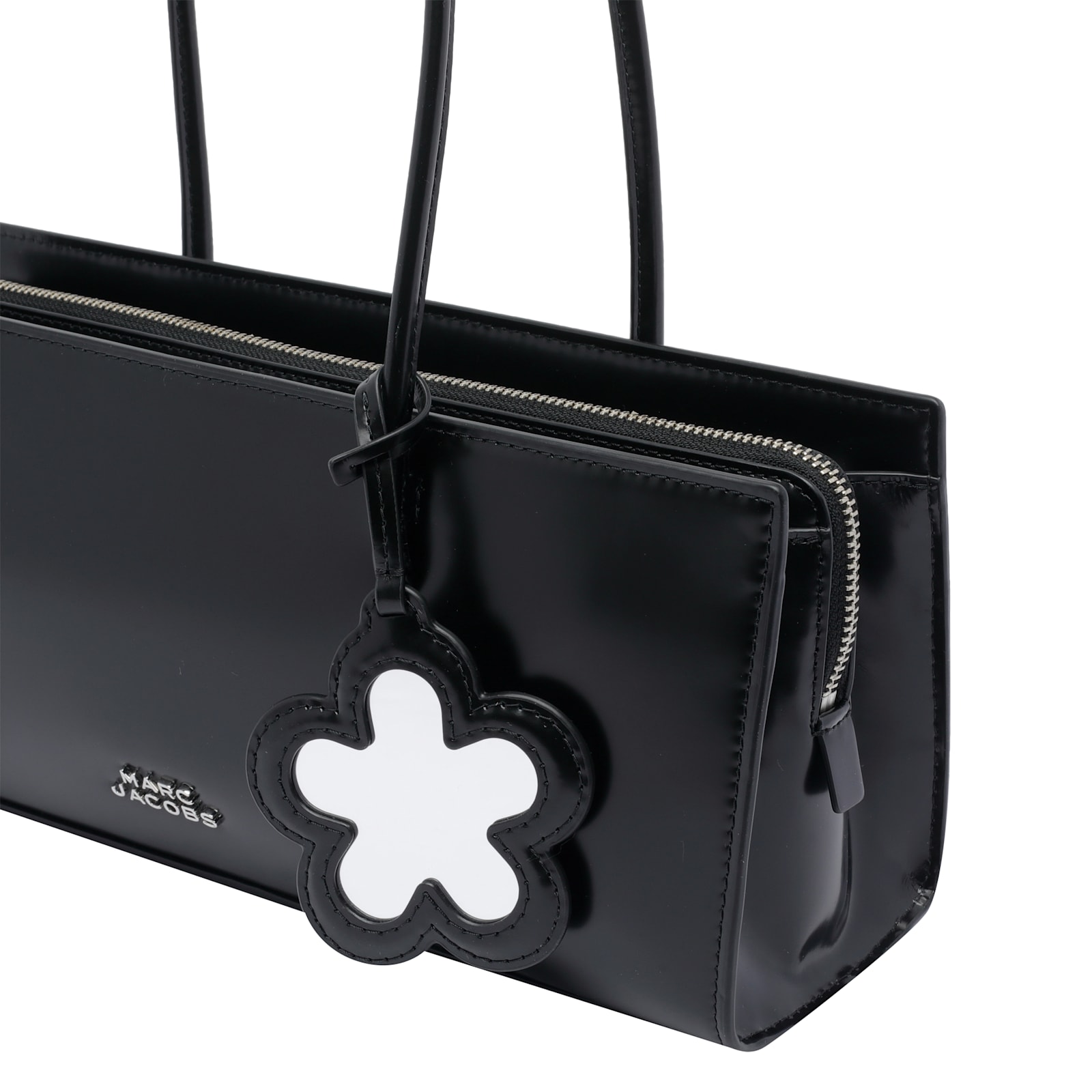 Marc Jacobs The Mirror Satchel Bag In Black