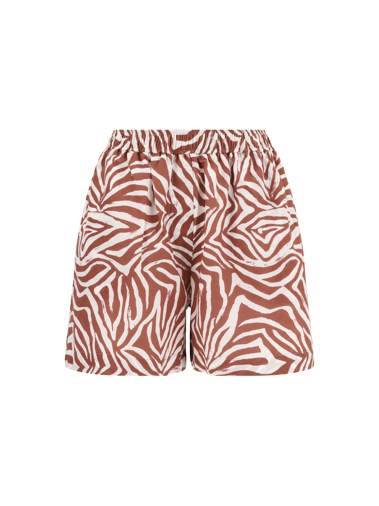 Brunello Cucinelli Zebra Patterned Shorts