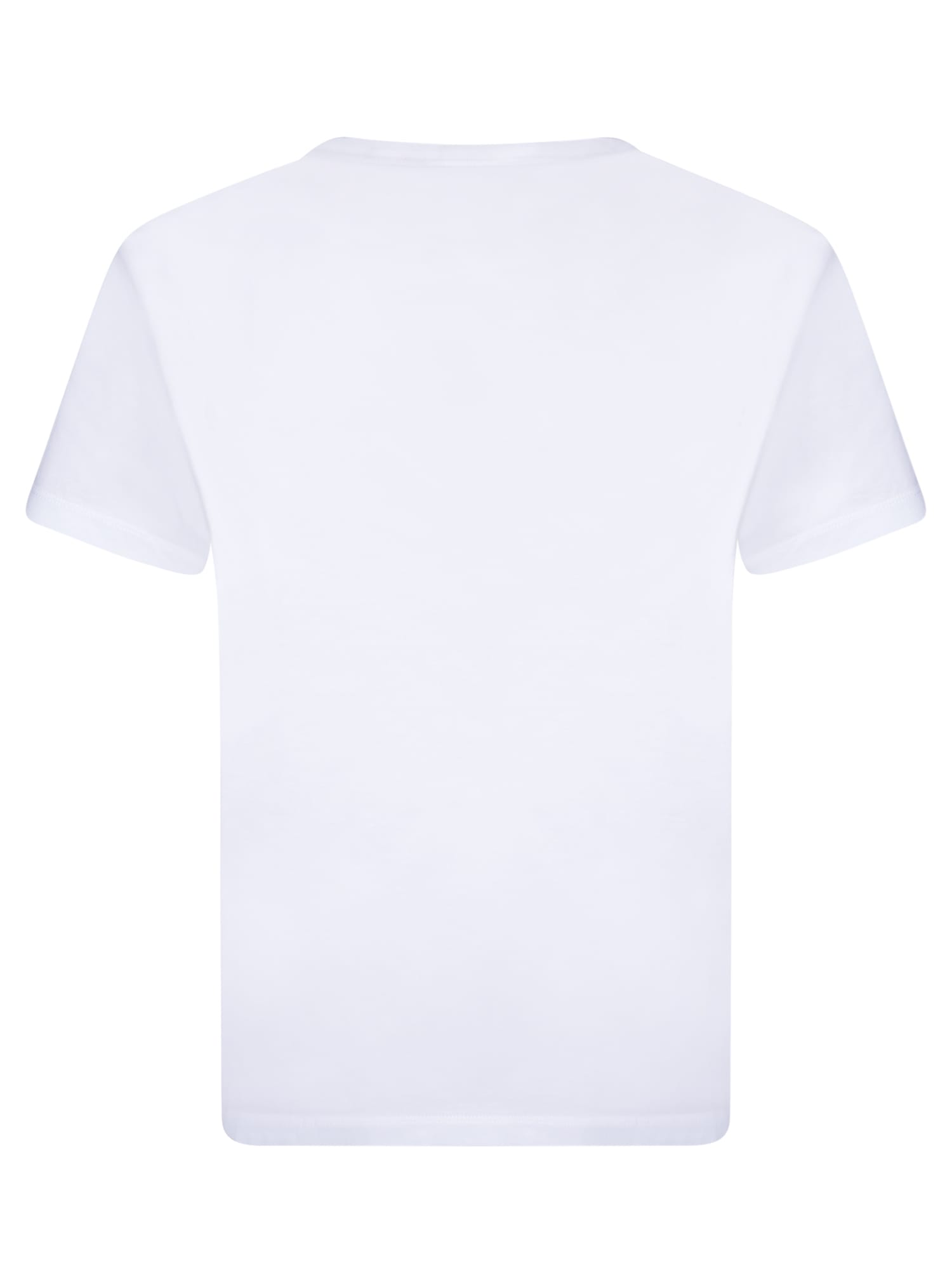 Shop Maison Margiela Micro Logo White T-shirt