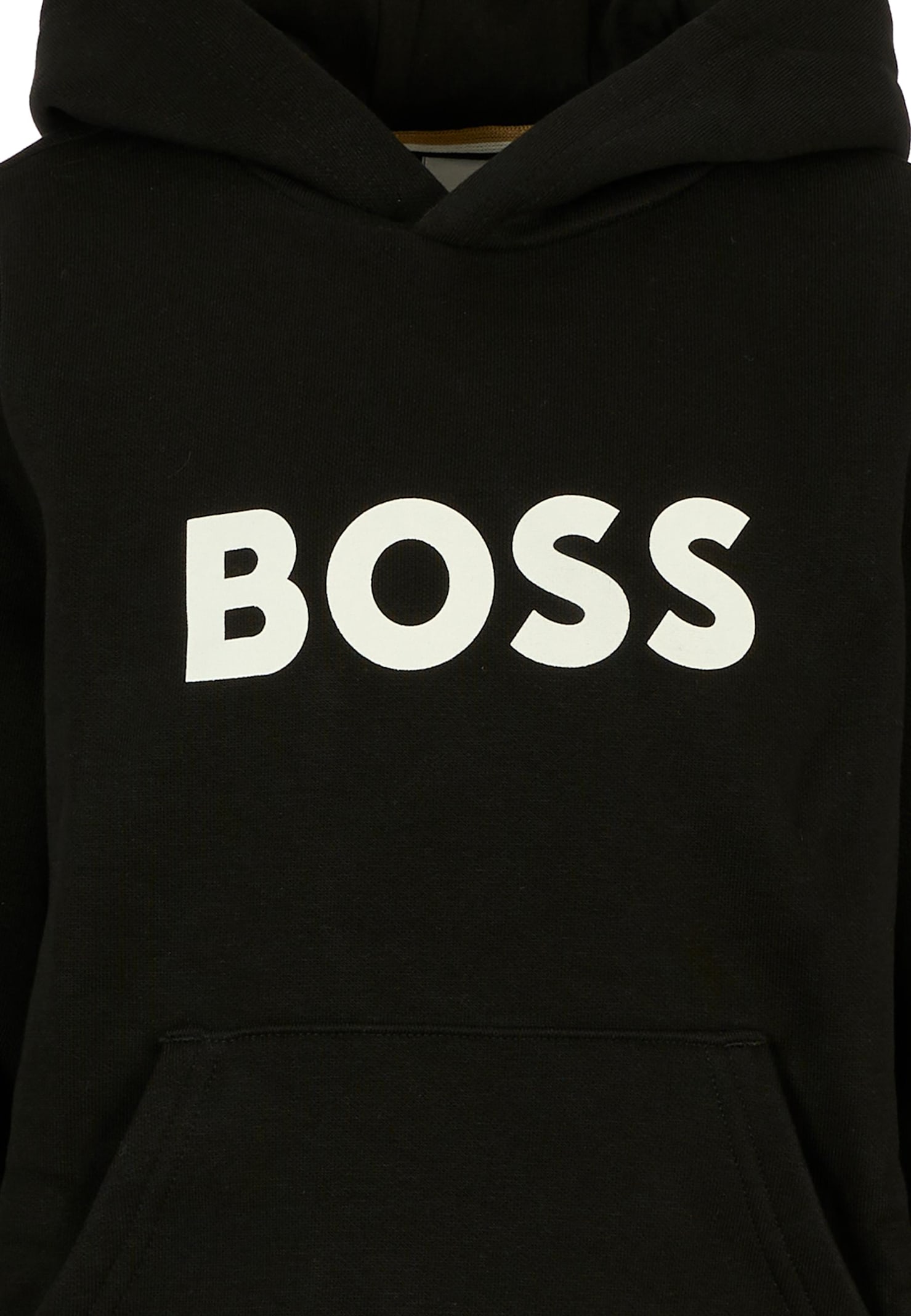 Hugo Boss Boss Kids' Logo Graphic Hoodie In Black