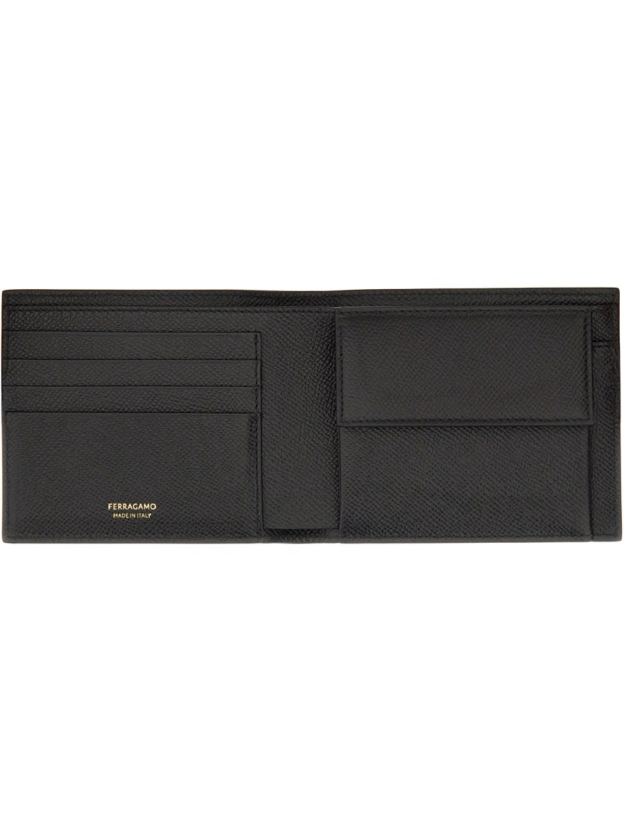 Ferragamo Textured Leather Bi-fold Wallet