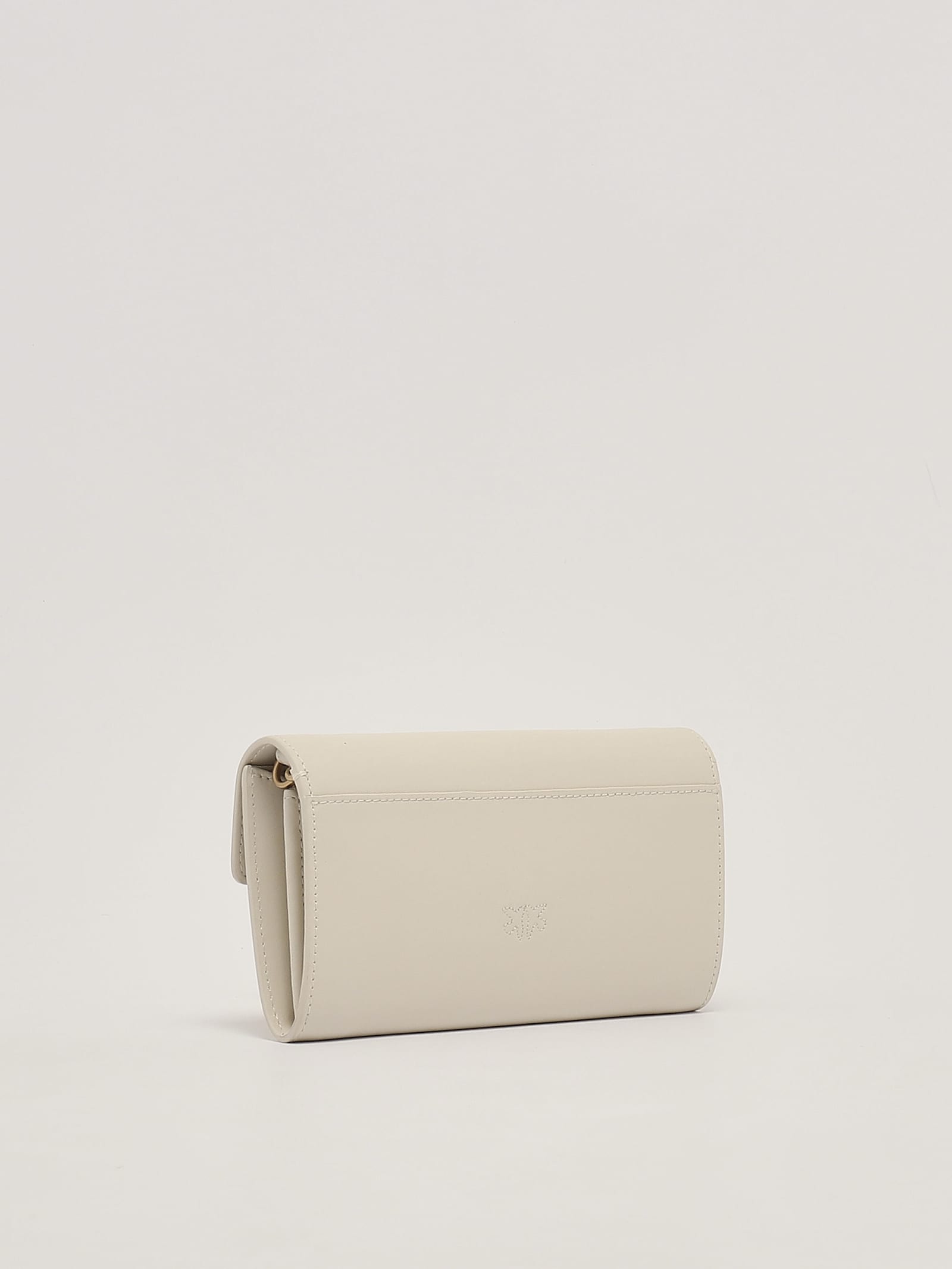 Shop Pinko Love One Wallet C Shoulder Bag In Bianco