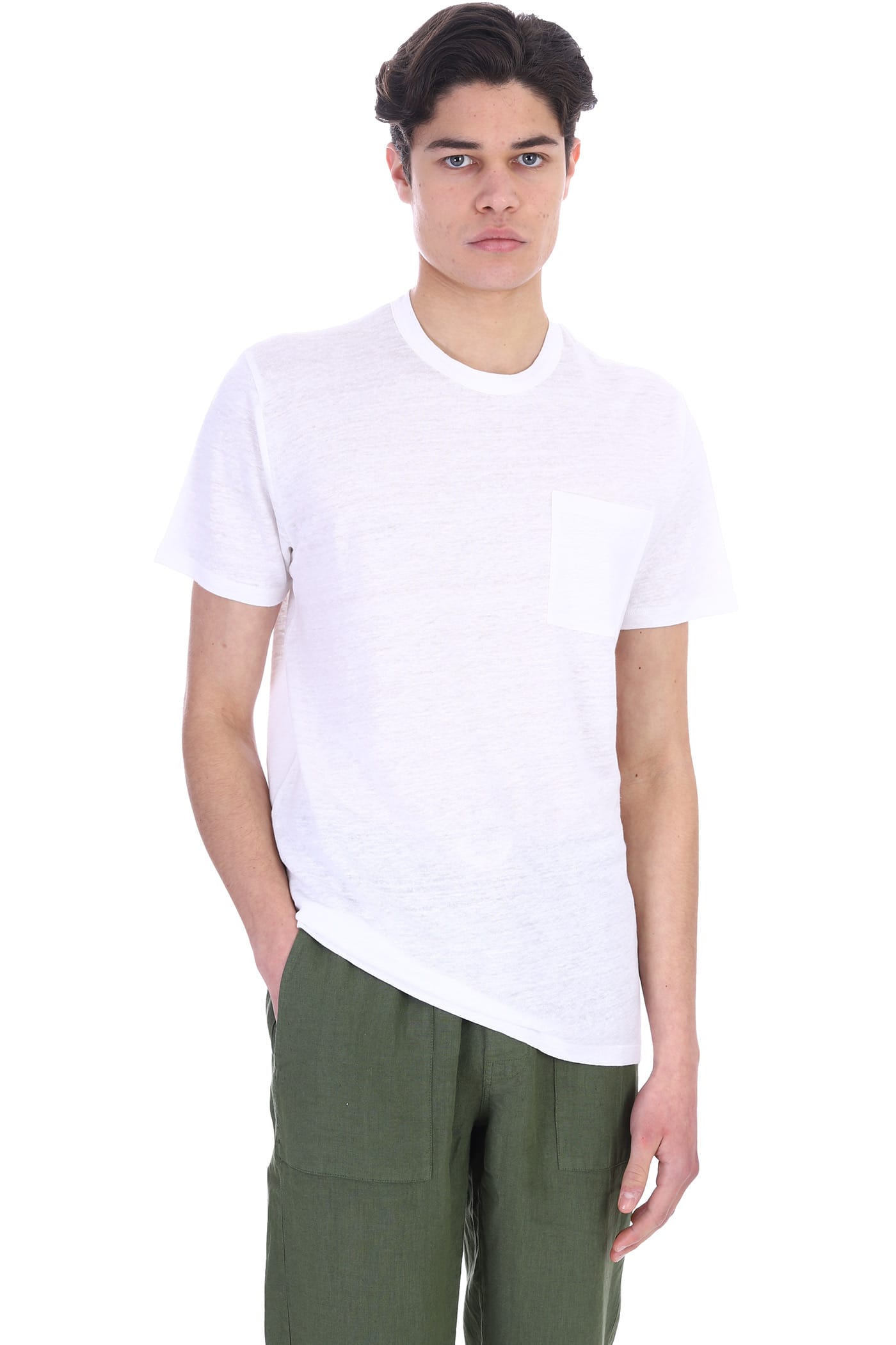 MC2 Saint Barth T-shirt In White Linen