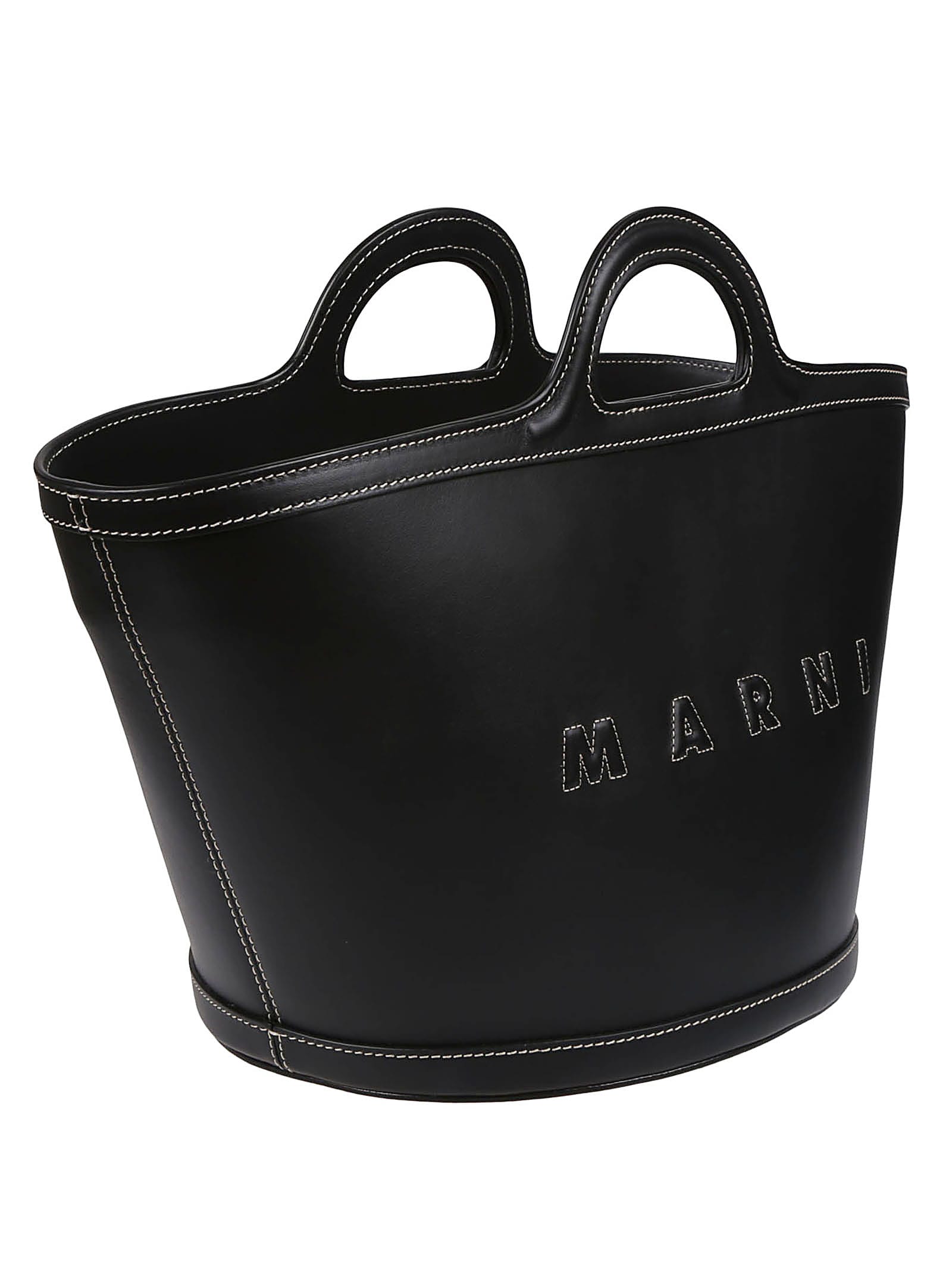 Shop Marni Tropicalia Small Handbag In Black