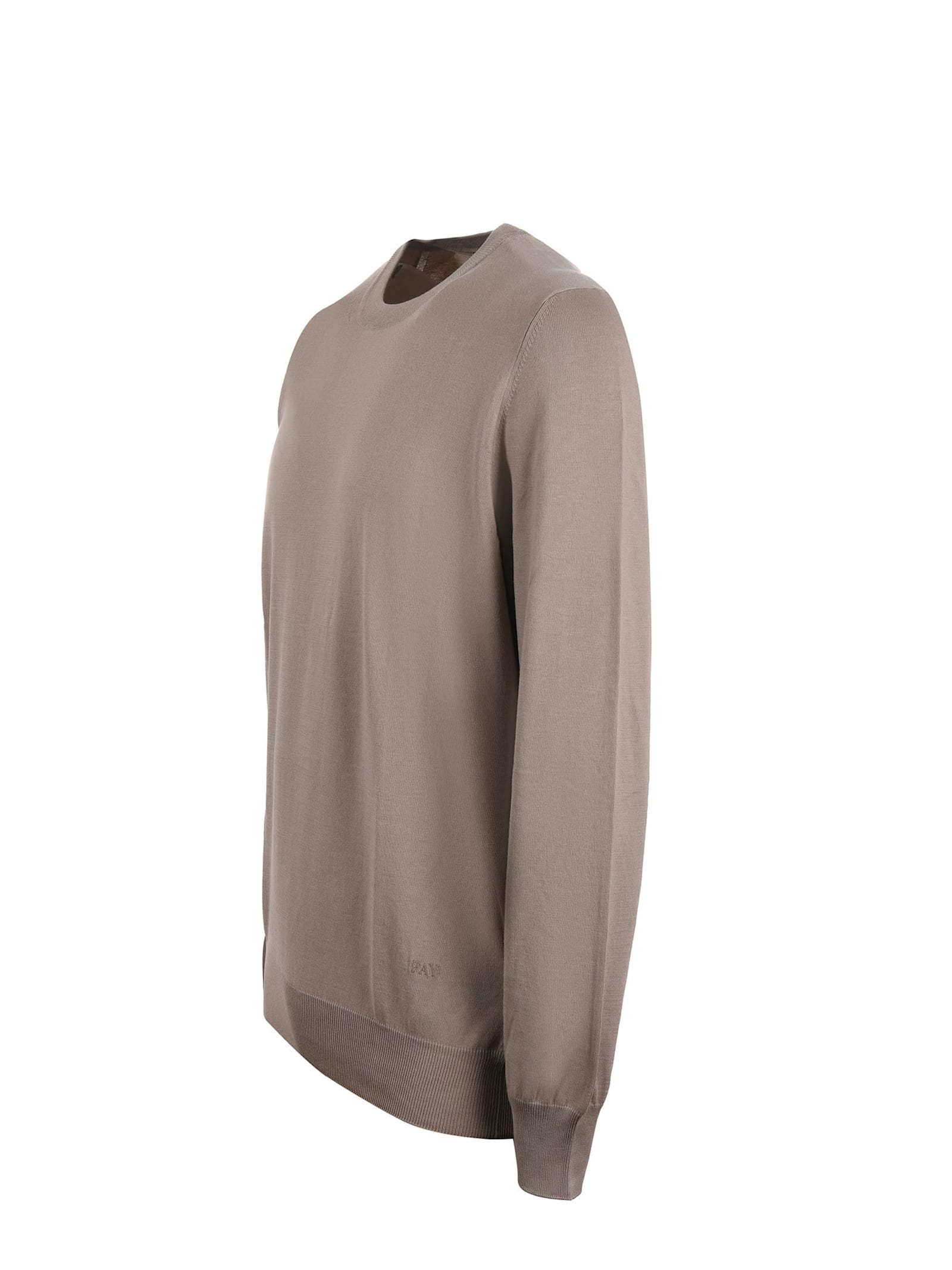 Fay Pullover Sweater In Cotton In Kaki