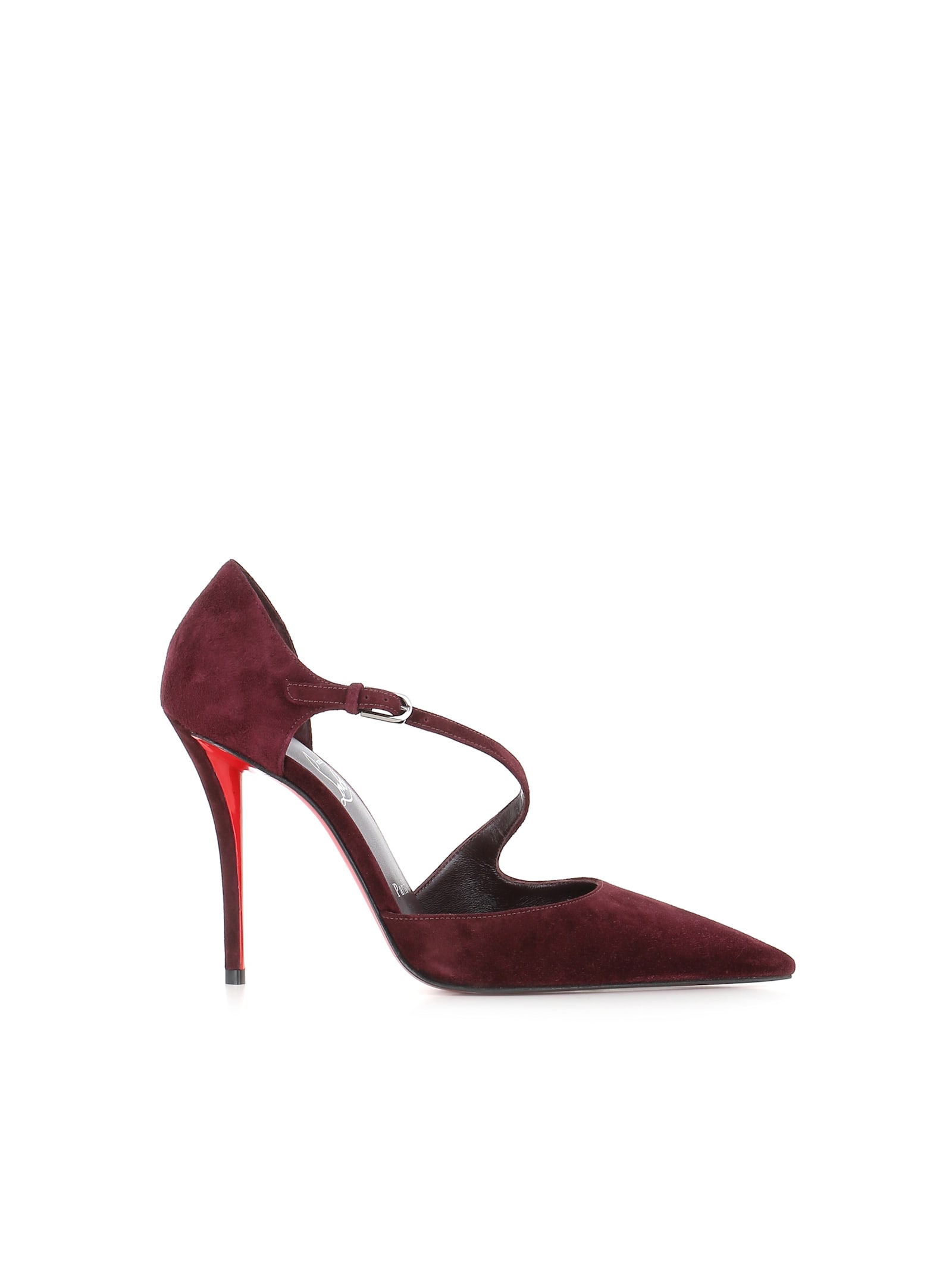 Christian Louboutin Miss Ziggyta 100 Suede Pumps In Red
