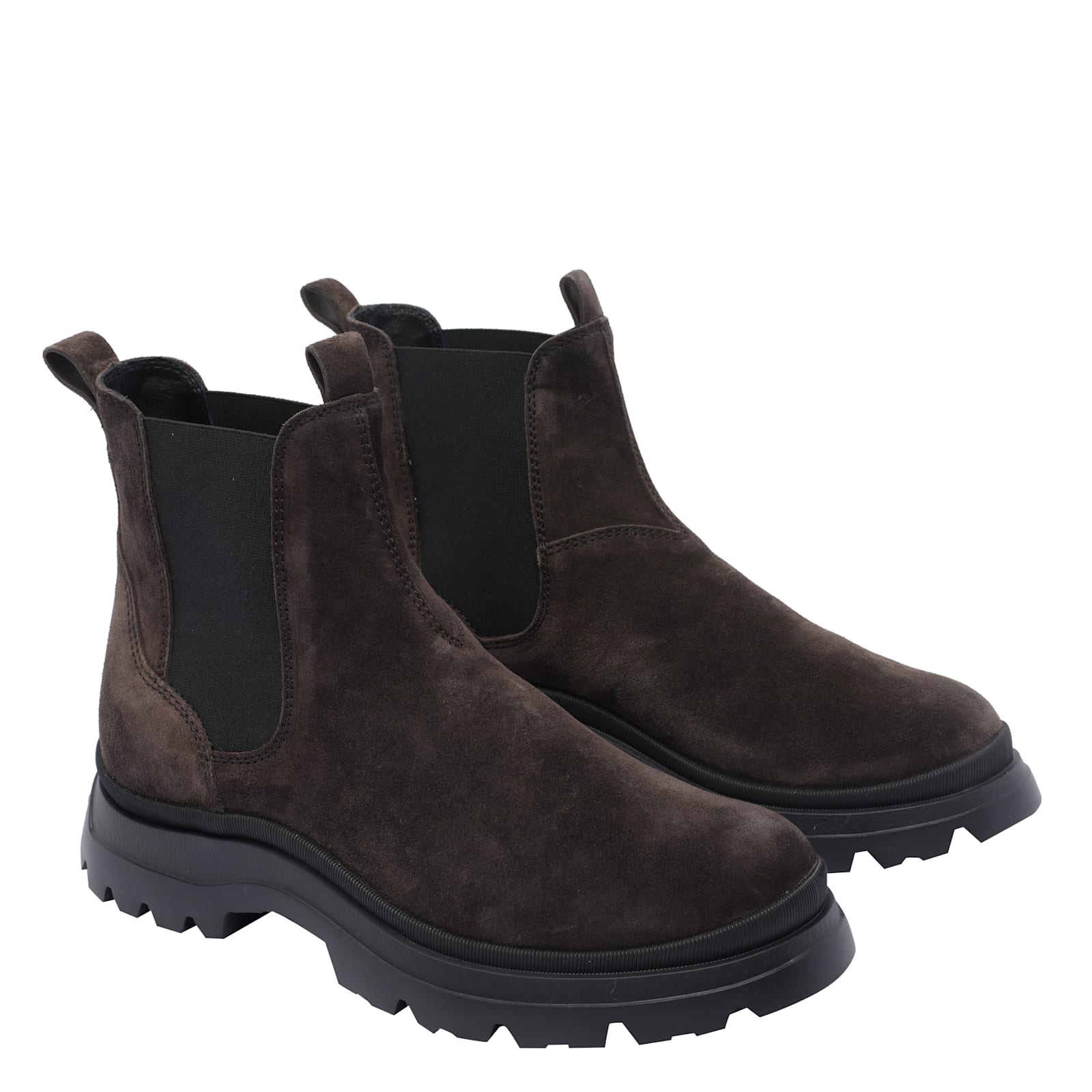 Hogan H692 Ankle Boots In Brown