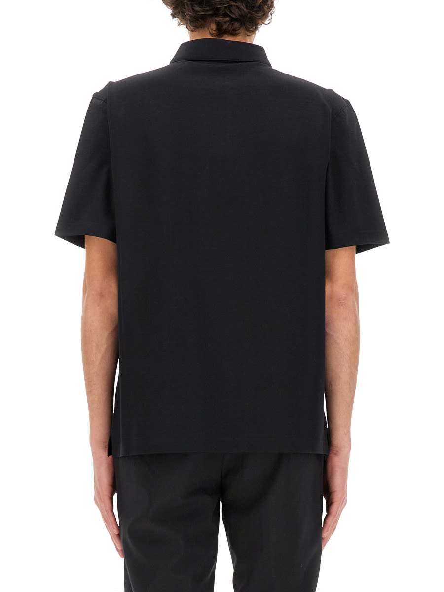 Shop Lardini Jersey Polo. In Black