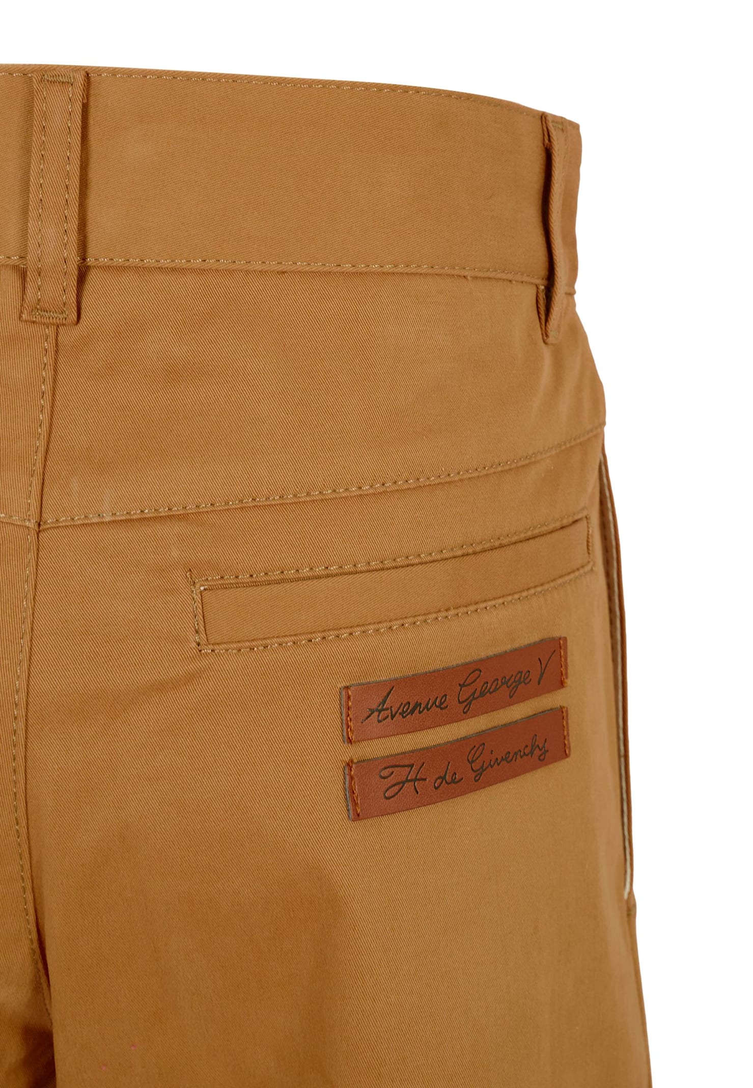 Givenchy Beige Trousers For Boy With Logo In Brown