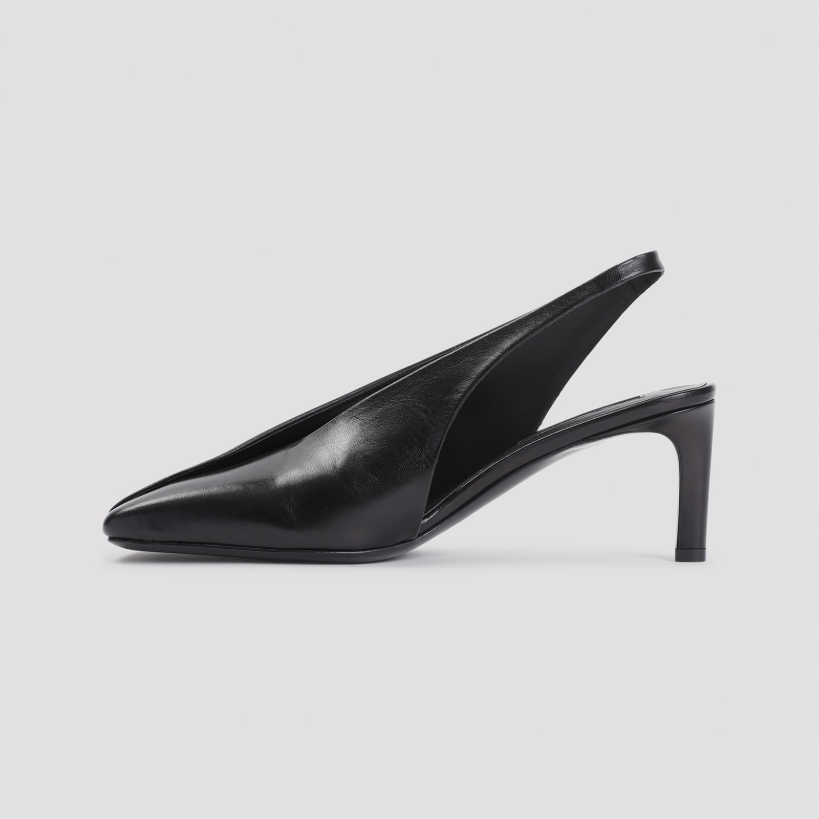 Shop Jil Sander Sling Back In Black