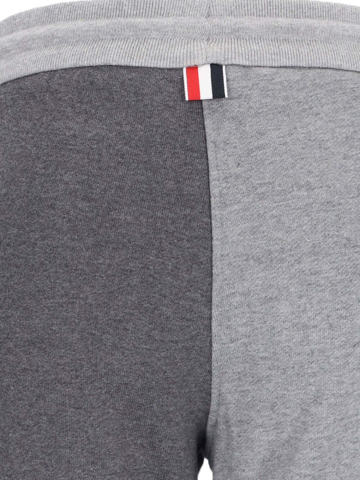 Thom Browne Trousers Block Design Striped Detail In Multi
