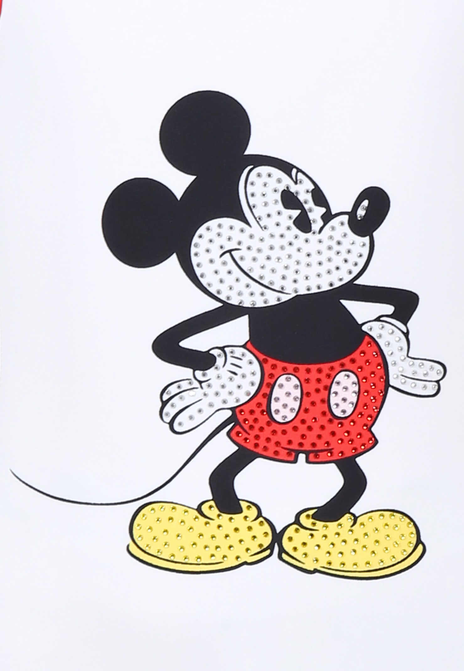 Marc Jacobs White Swimsuit For Girl With Mickey Mouse In White