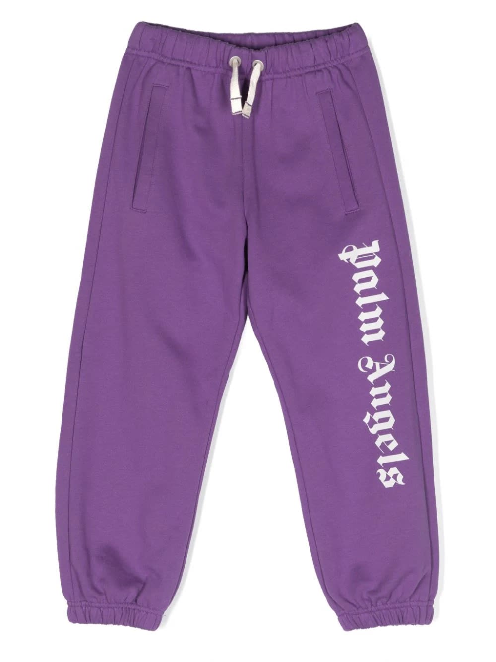 Shop Palm Angels Purple Joggers With Logo