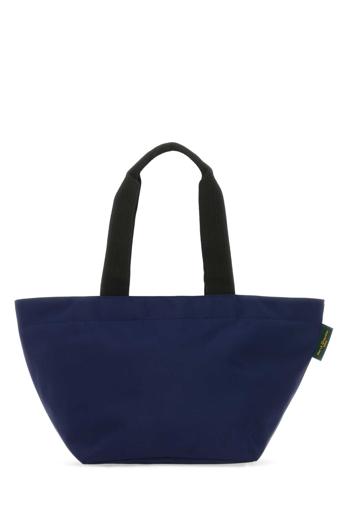 Shop Herve Chapelier Dark Blue Canvas 1028n Shopping Bag In 1414