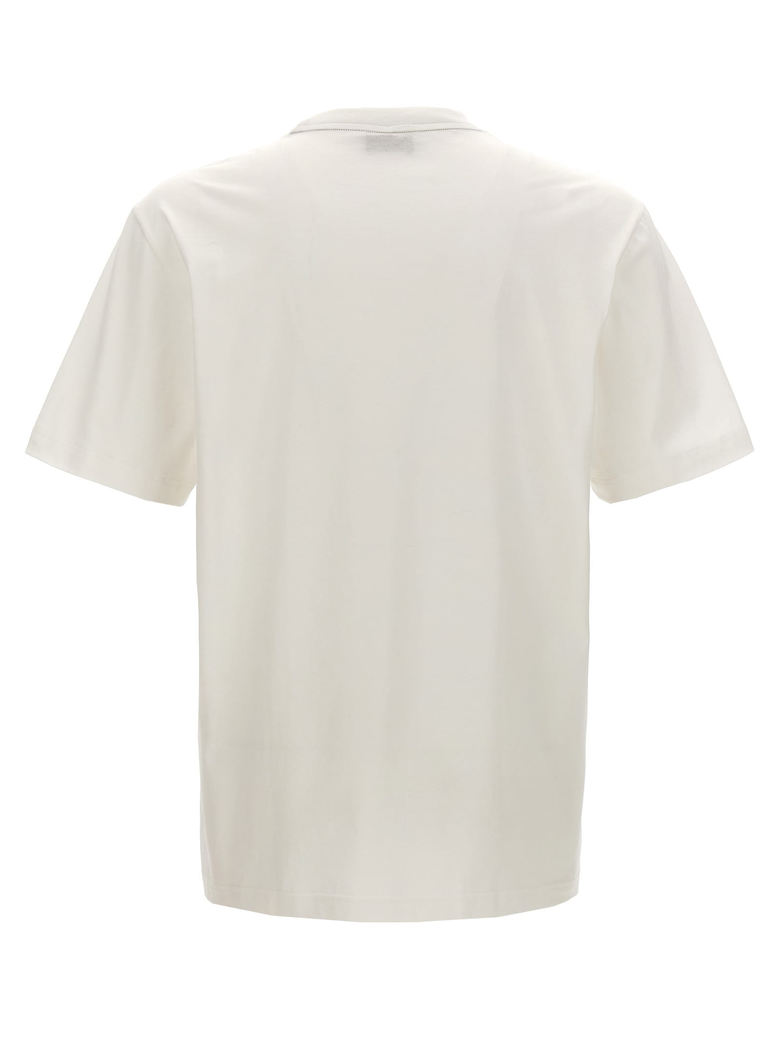 Shop Brioni Cotton T-shirt In White